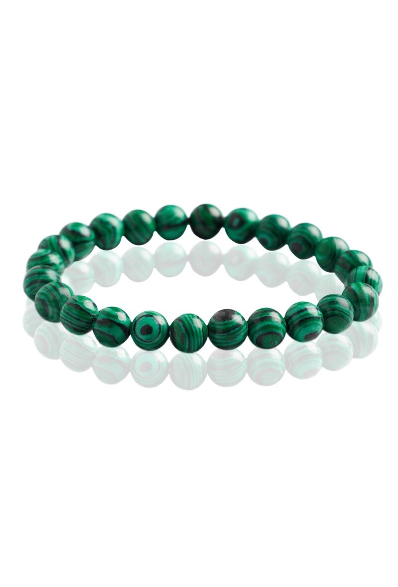 Wholesaler Ceramik - Bracelet Natural Stone 8mm Malachite Vert