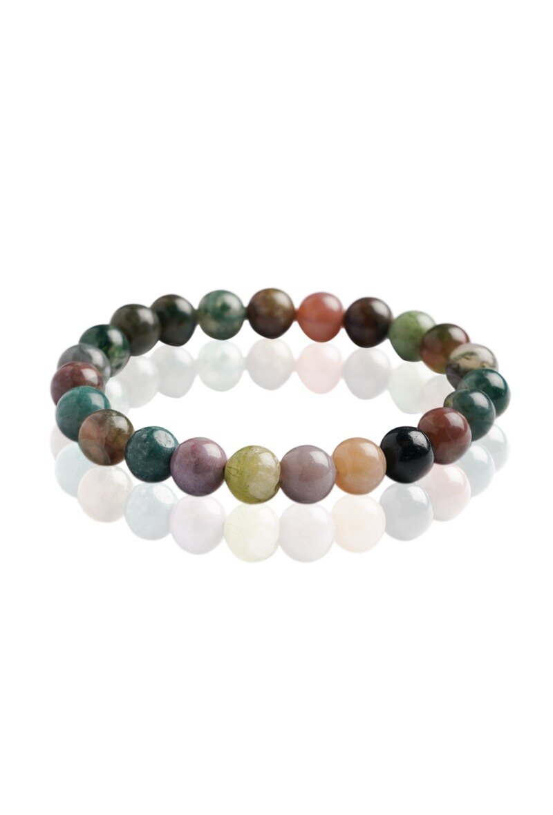 Wholesaler Ceramik - Bracelet Natural Stone 8mm Agate Indienne