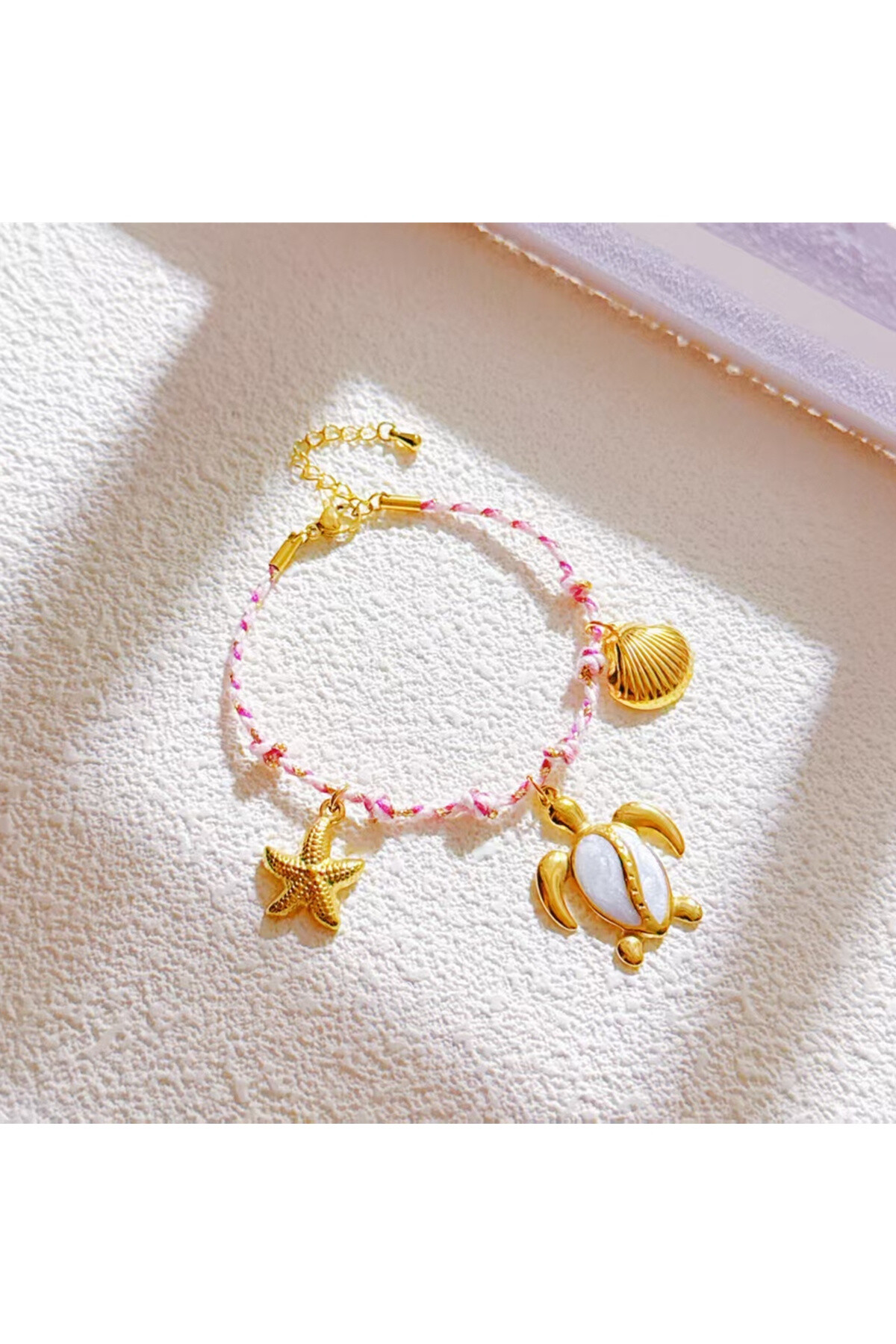 Wholesaler Ceramik - Braided cord bracelet with stainless steel charms