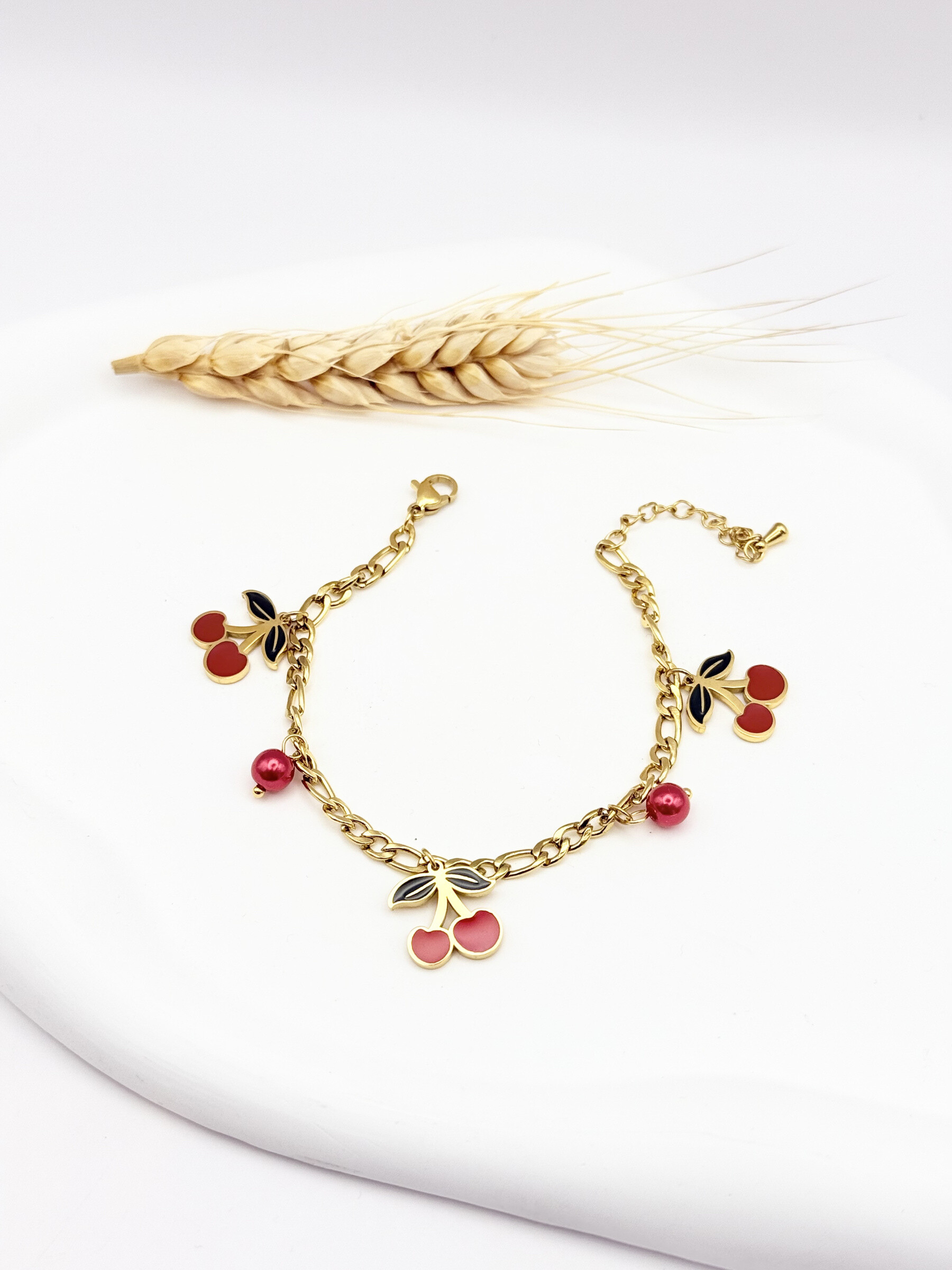 Wholesaler Ceramik - Sun charm bracelet and symbols - stainless steel