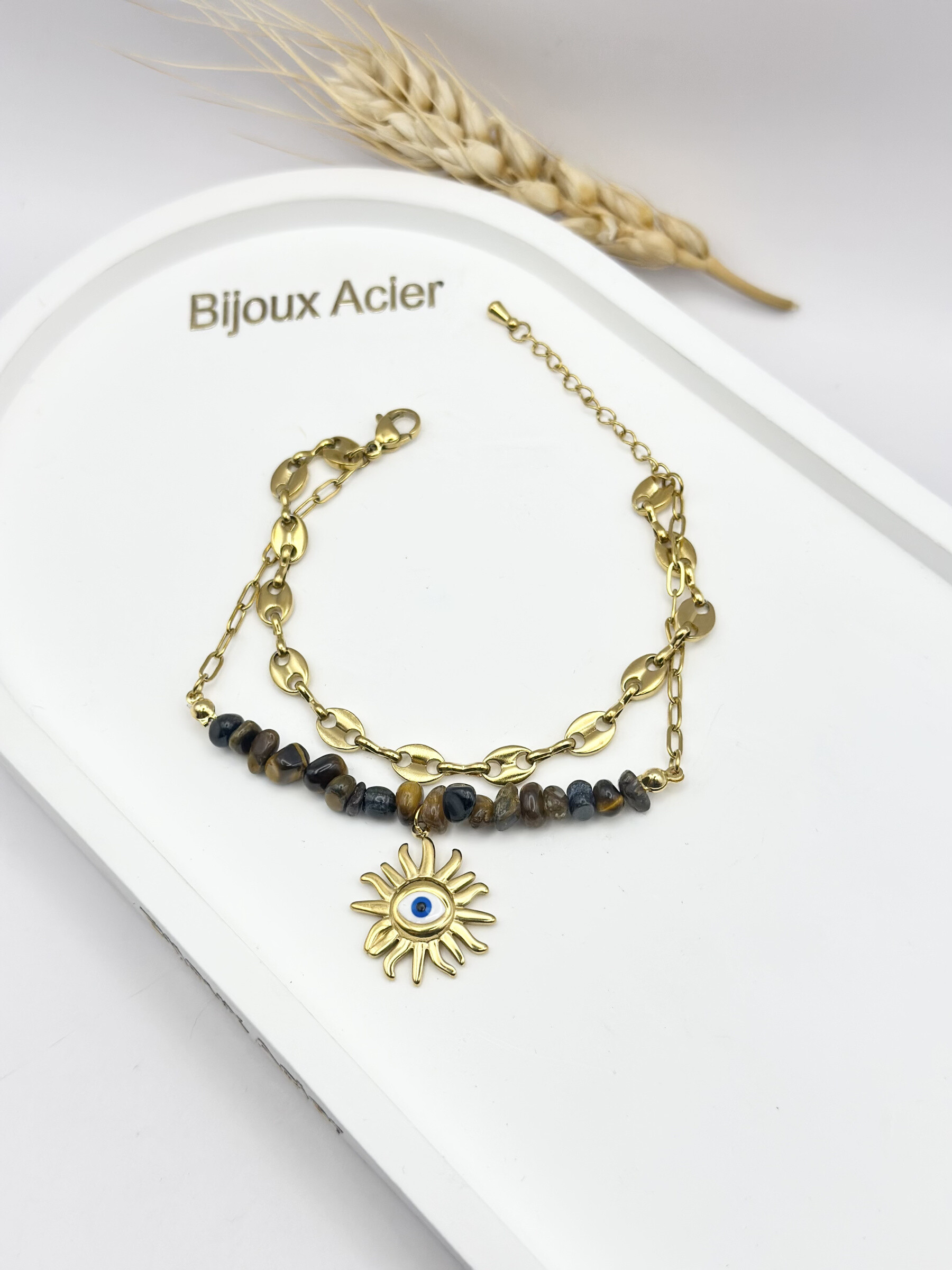 Wholesaler Ceramik - Sun stainless steel charms bracelet