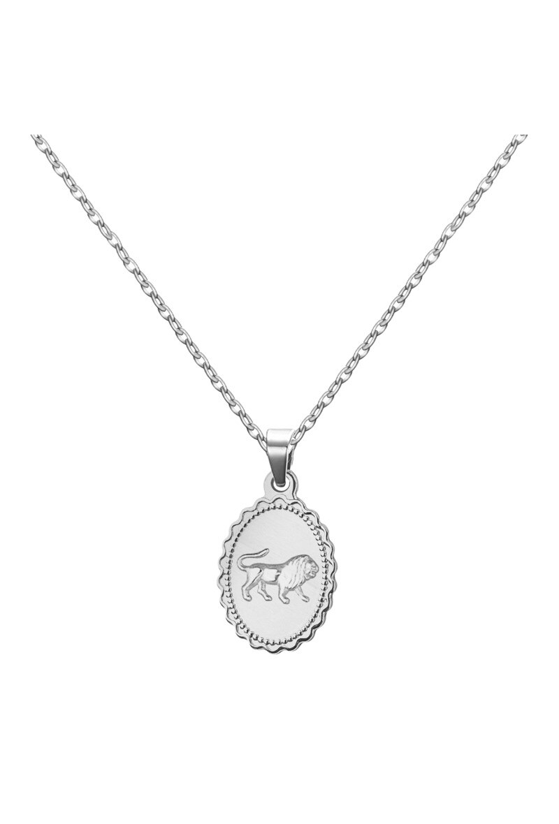 Wholesaler Ceramik - Necklace (Leo) Stainless steel signs of the Zodiac, with a 45cm Chain + 5cm extension