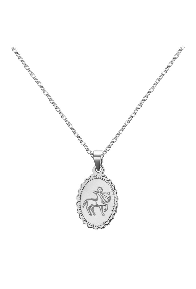 Wholesaler Ceramik - Necklace (Sagittarius) Stainless steel signs of the Zodiac, with a 45cm Chain + 5cm extension