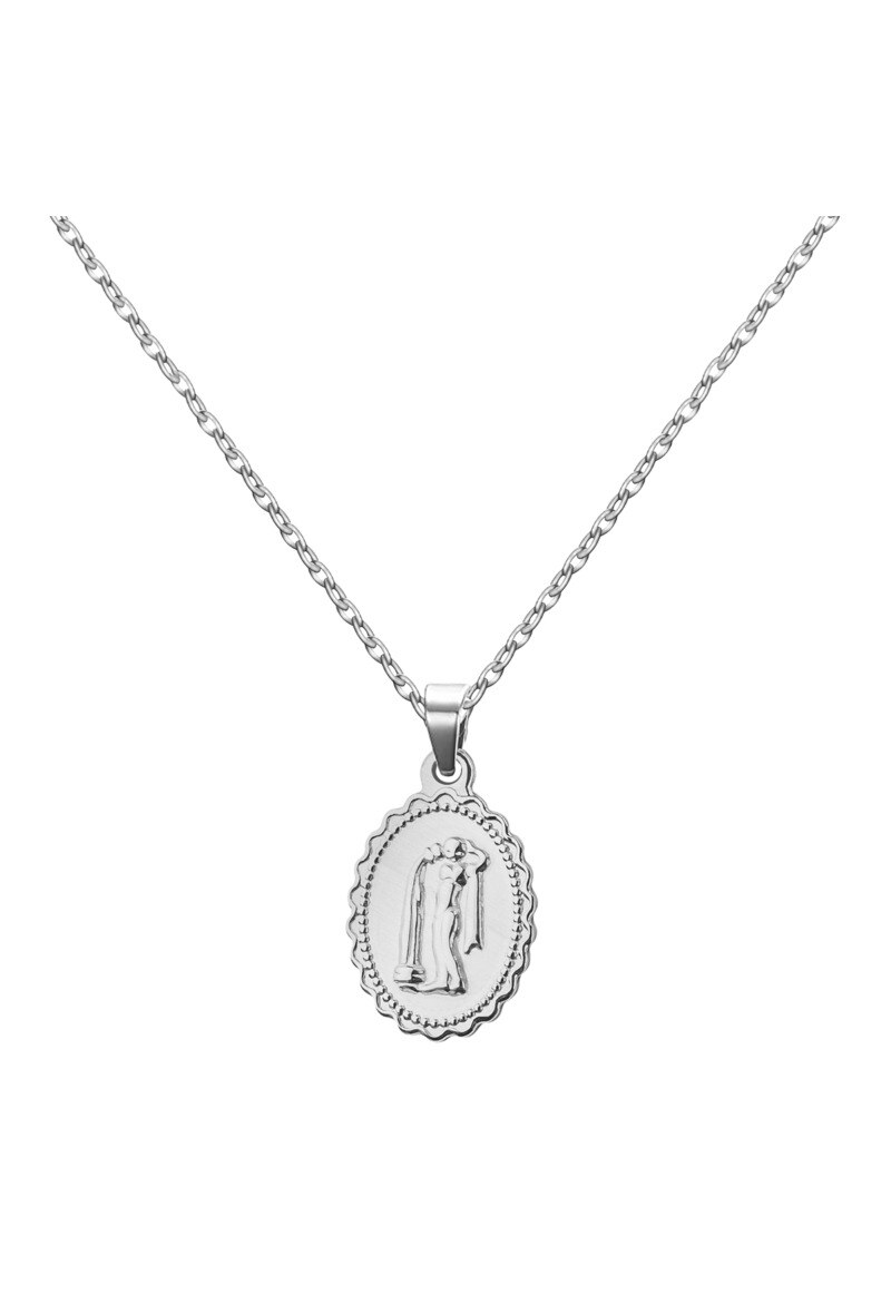 Wholesaler Ceramik - Necklace (Aquarius) Stainless steel signs of the Zodiac, with a 45cm Chain + 5cm extension 3