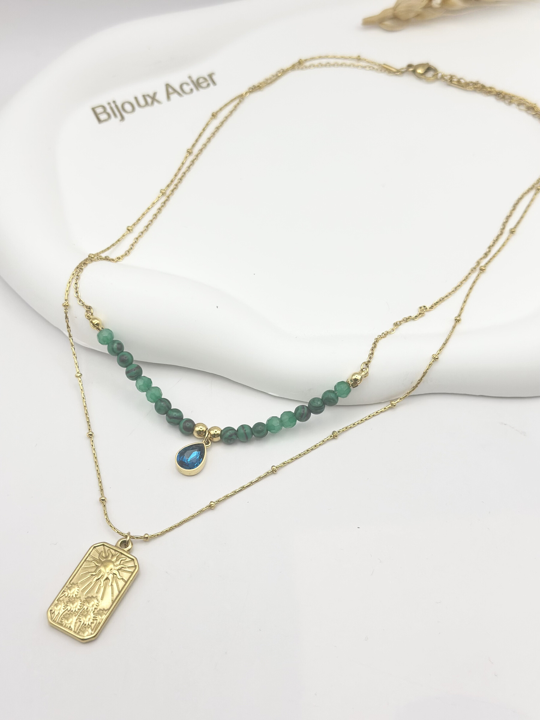Wholesaler Ceramik - Necklace with stainless steel charms theme