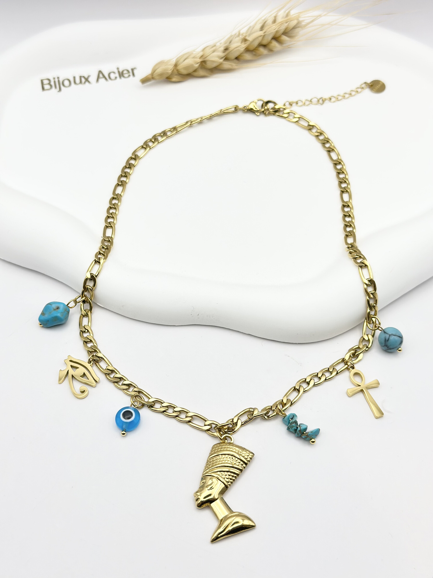 Wholesaler Ceramik - Necklace with stainless steel charms theme