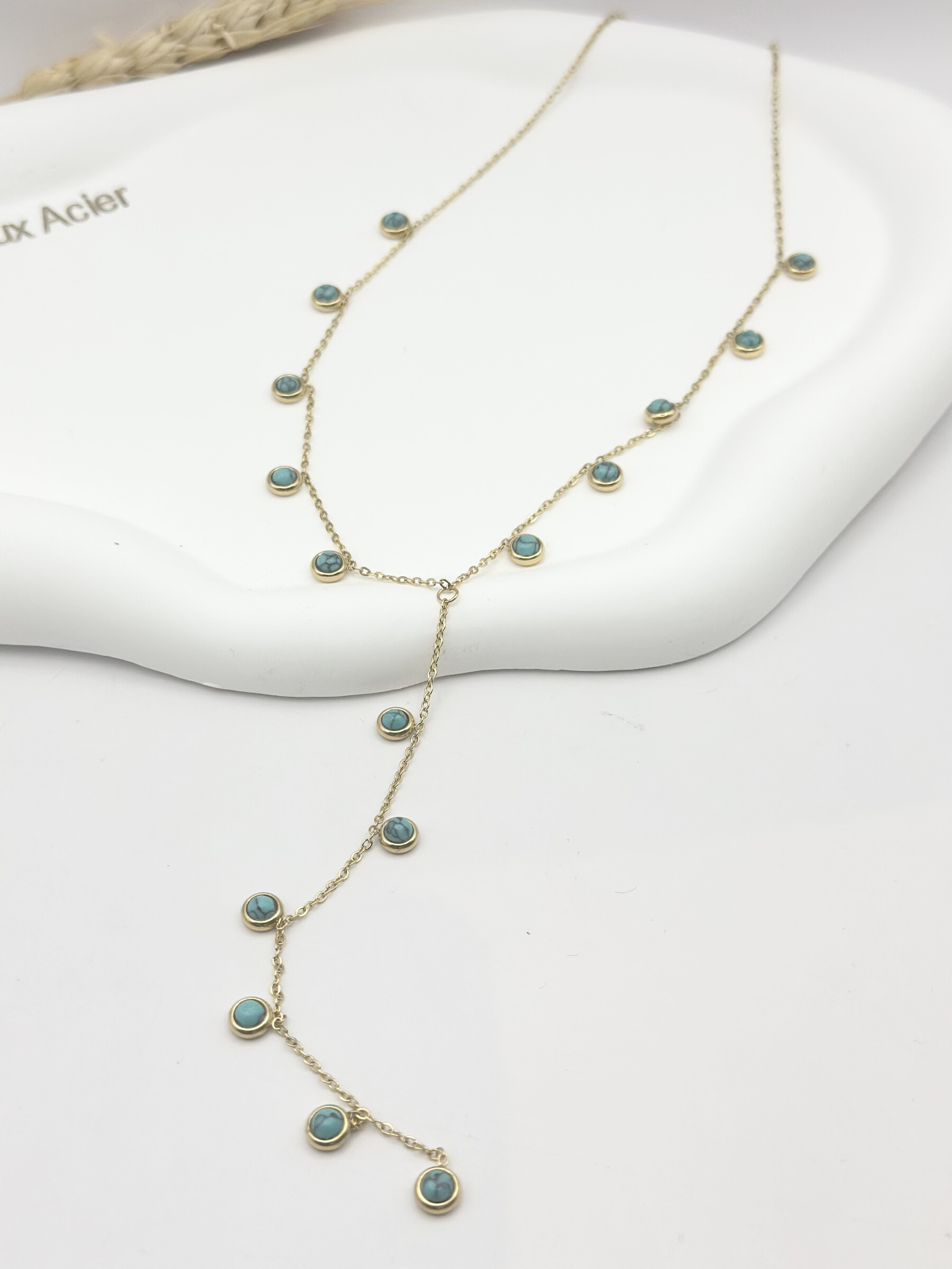 Wholesaler Ceramik - Necklace with stainless steel charms theme