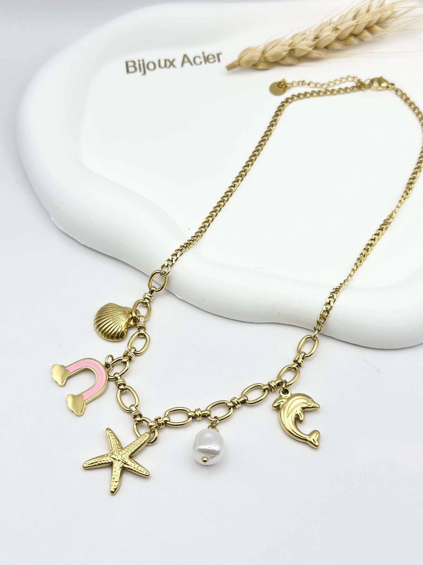 Wholesaler Ceramik - "Bonth ocean carrone" colums colms & Symbol of stainless steel luck