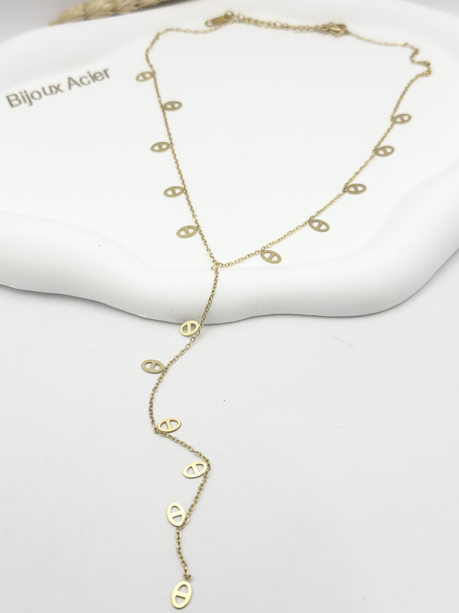 Wholesaler Ceramik - Necklace with stainless steel charms theme