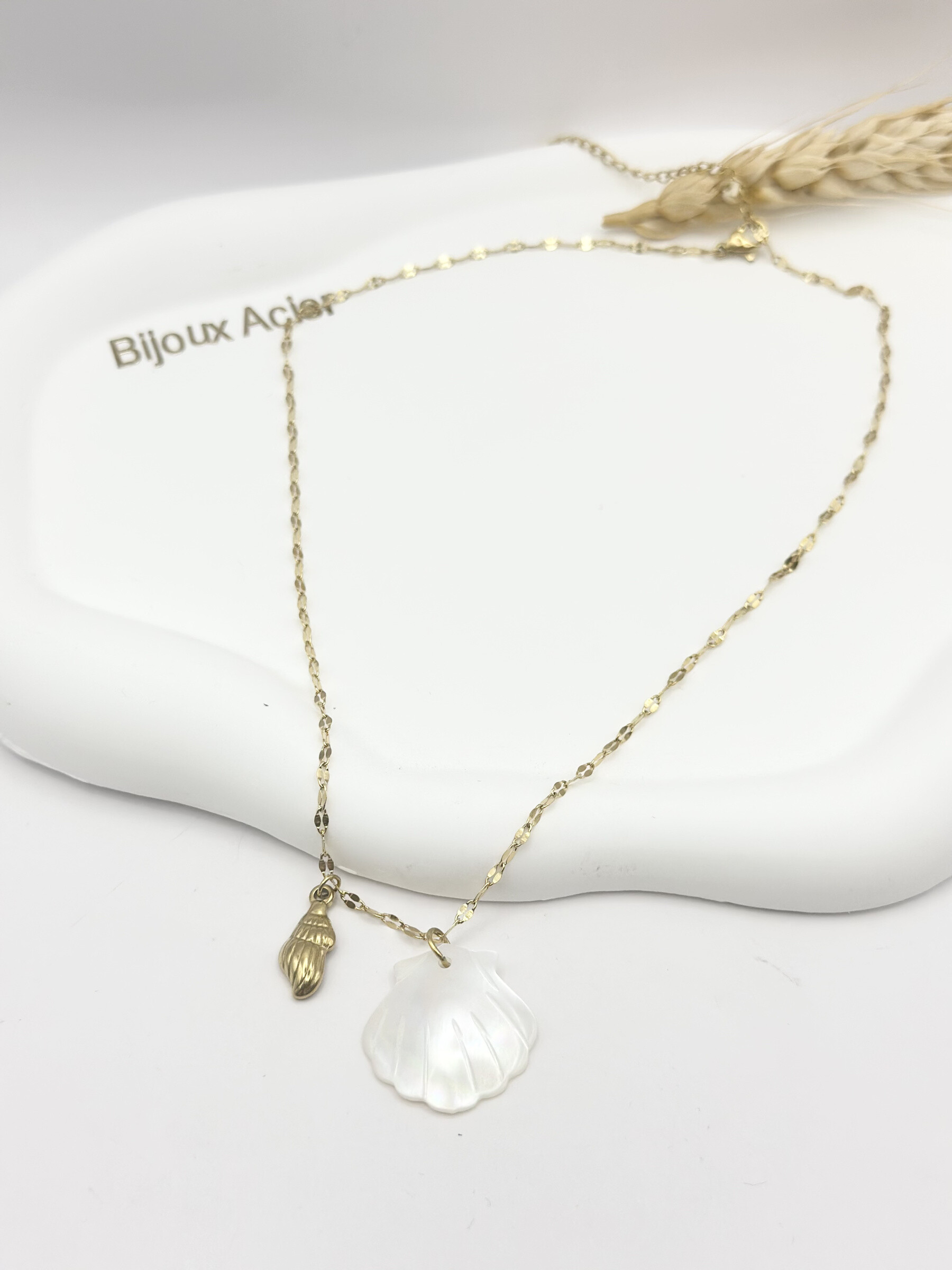 Wholesaler Ceramik - Necklace with stainless steel charms theme