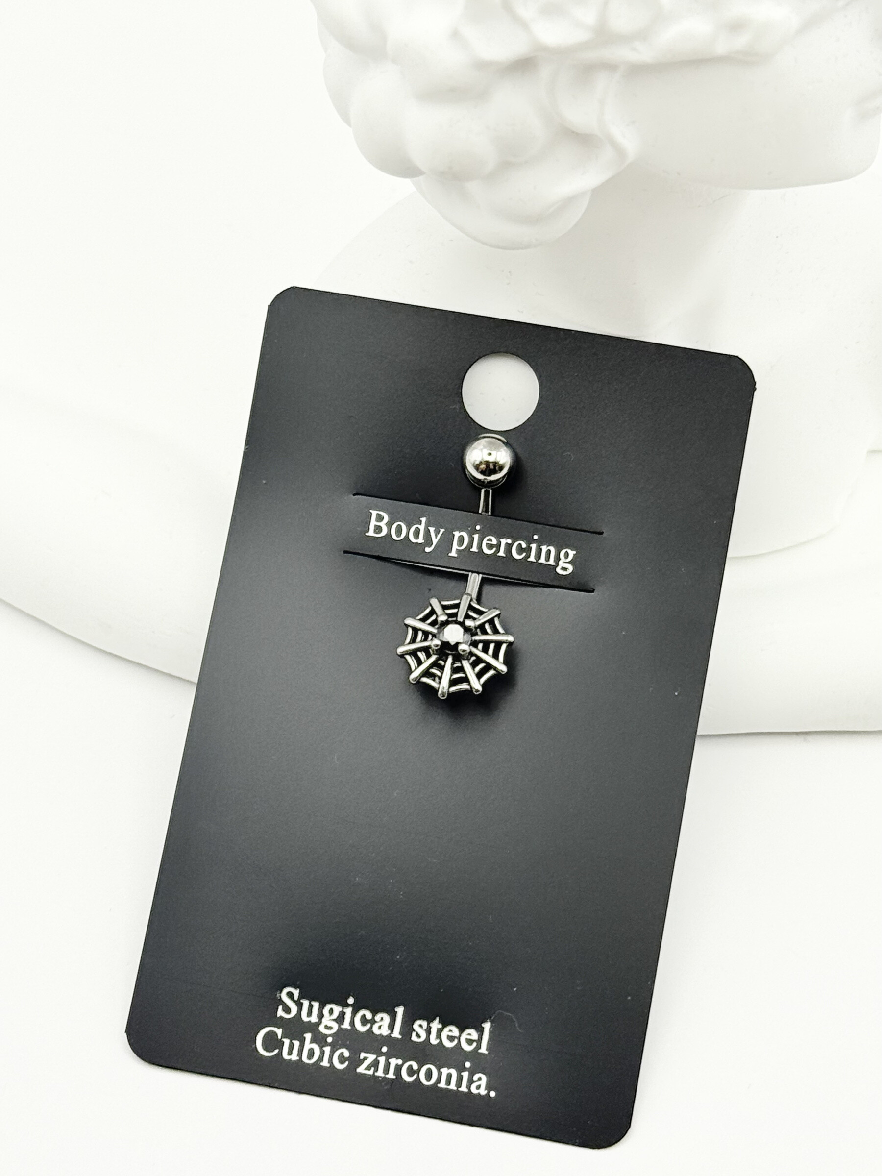 Wholesaler Ceramik - Stainless steel belly button piercing - Spider web