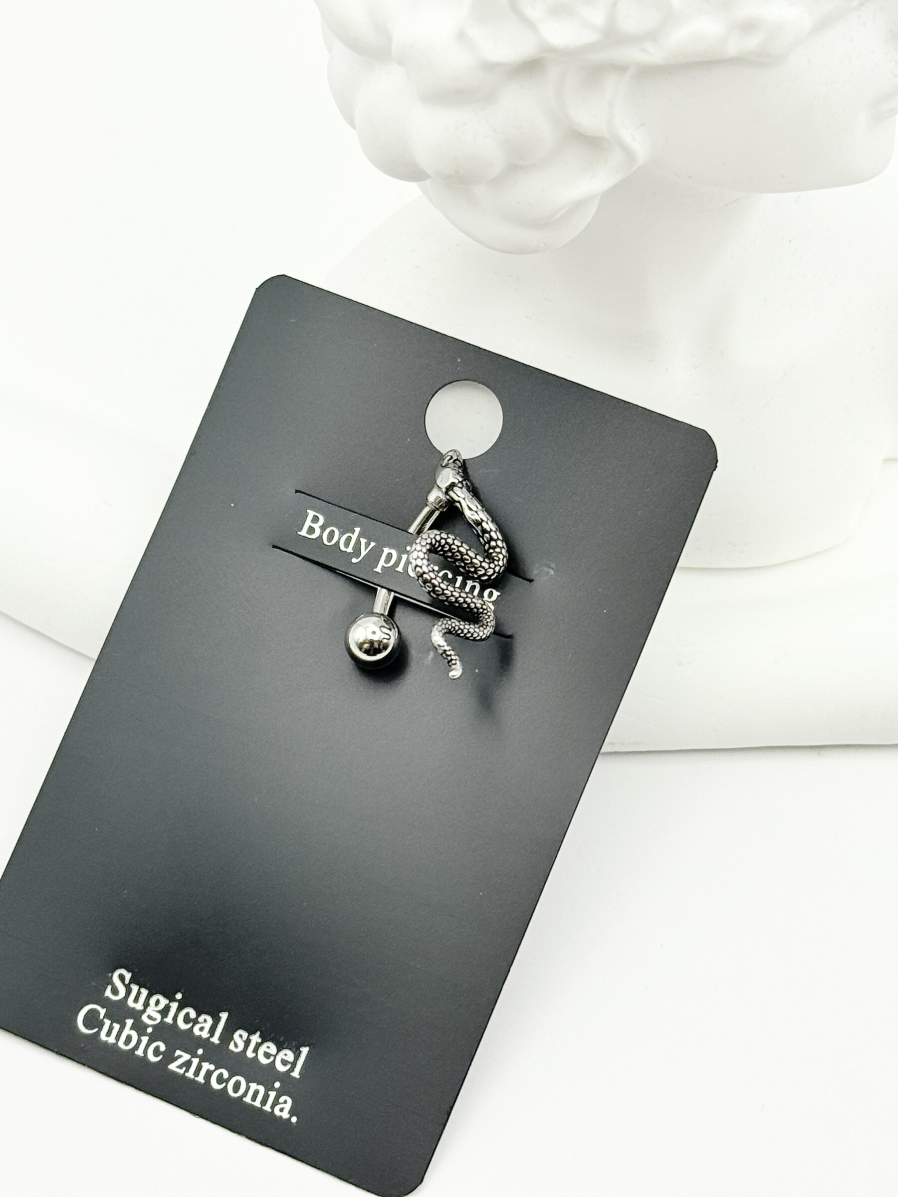 Wholesaler Ceramik - Belly Button Piercing Snake - Stainless Steel
