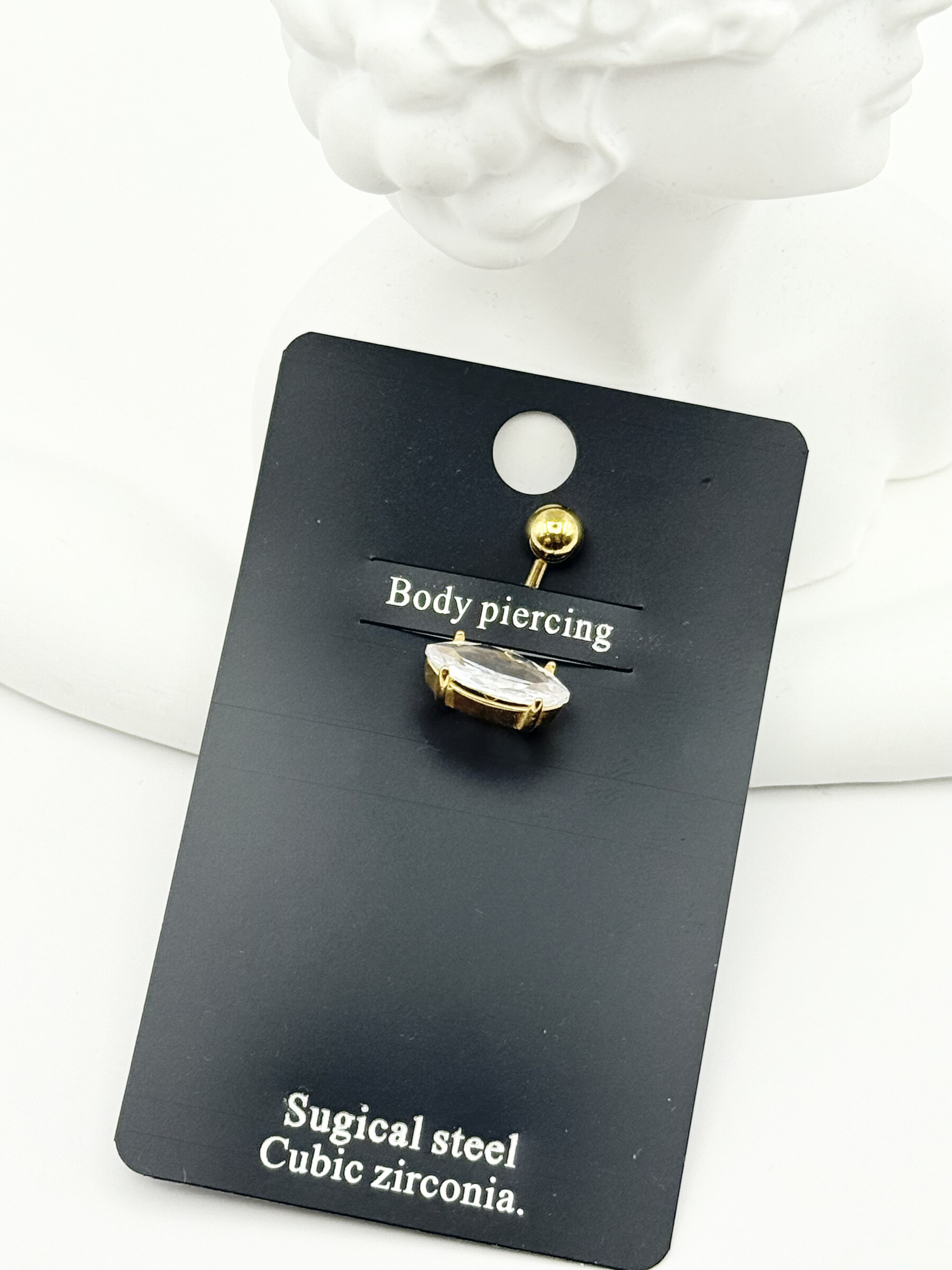 Wholesaler Ceramik - Belly button piercing Surgical steel & zirconium