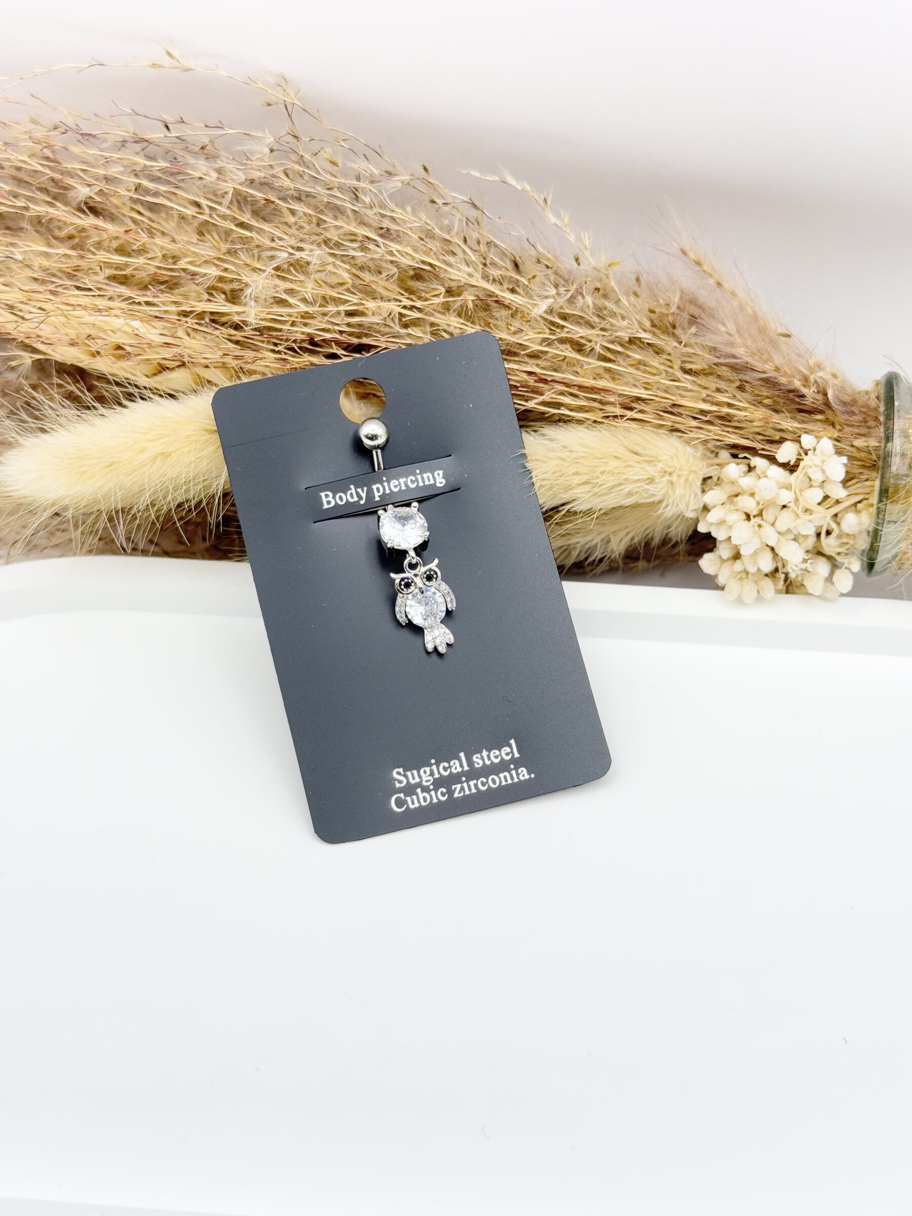 Wholesaler Ceramik - Zirconium rhinestone stainless steel belly button piercing