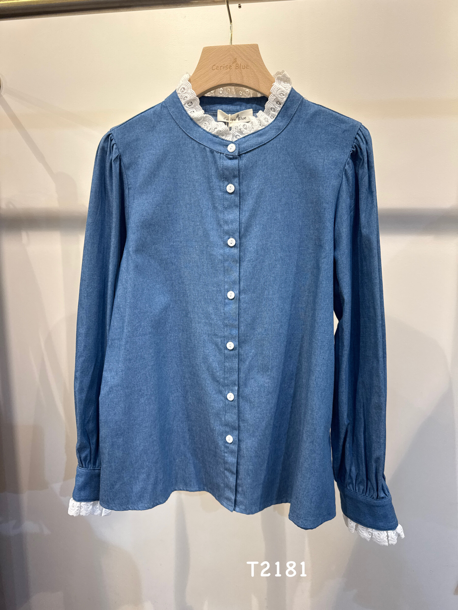 Wholesaler Cerise Blue - COTTON BLOUSE