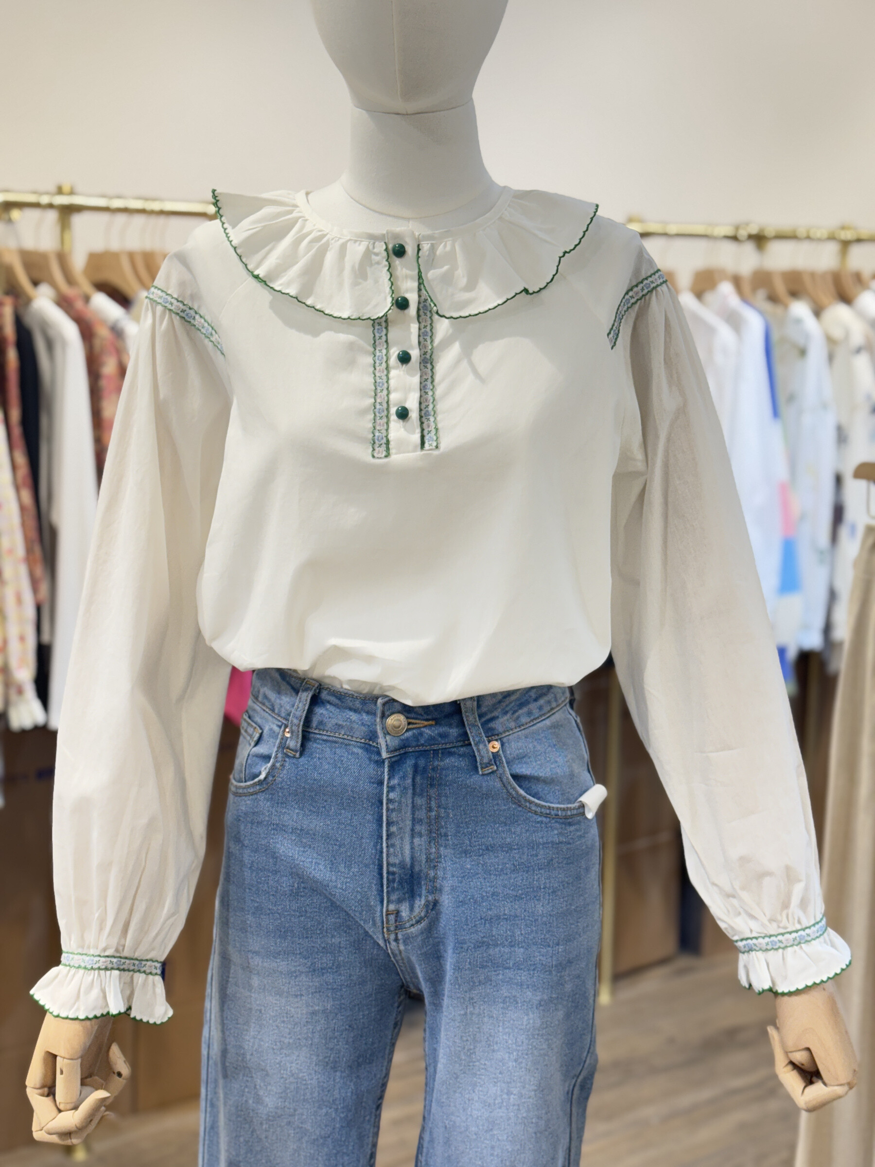 Wholesaler Cerise Blue - Cotton blouse