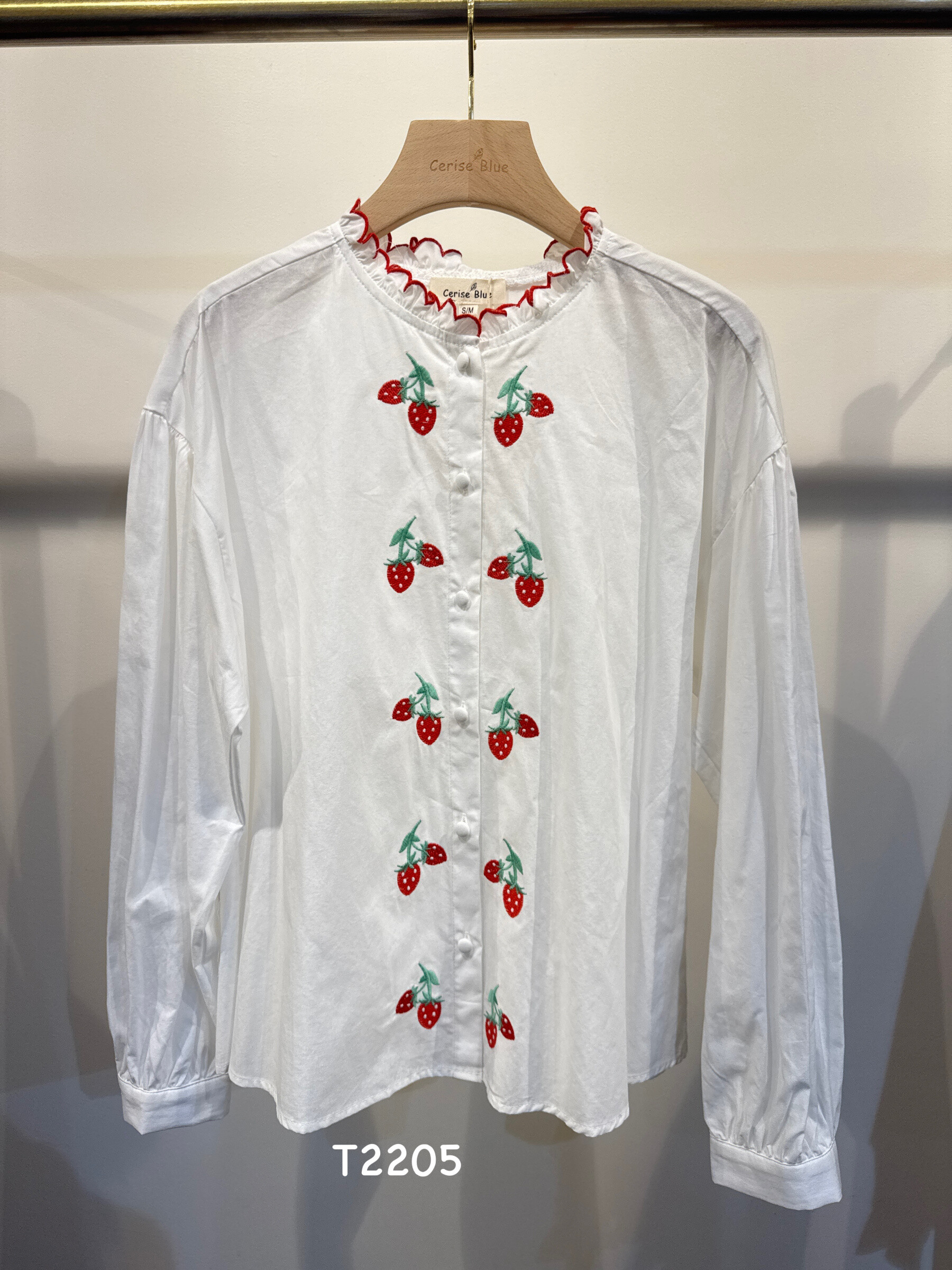 Wholesaler Cerise Blue - COTTON BLOUSE