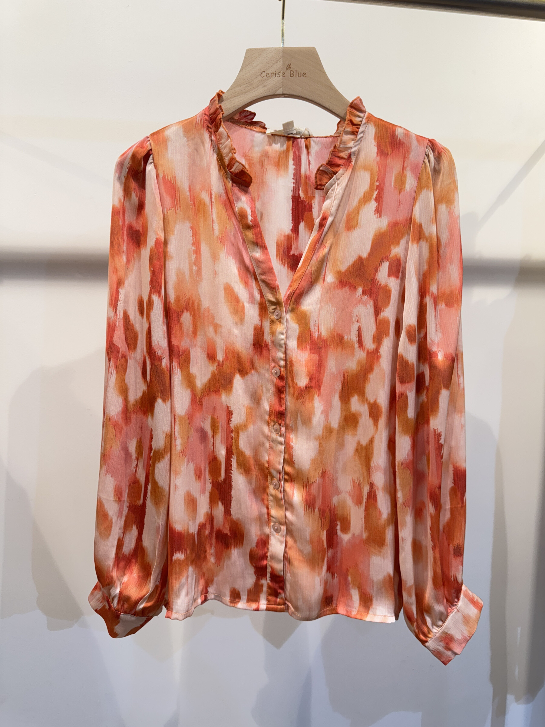 Wholesaler Cerise Blue - PRINTED BLOUSE