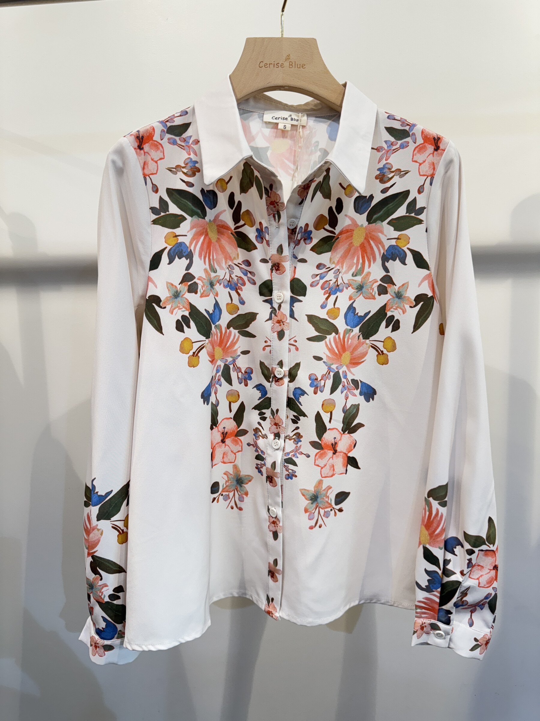 Wholesaler Cerise Blue - Printed shirt
