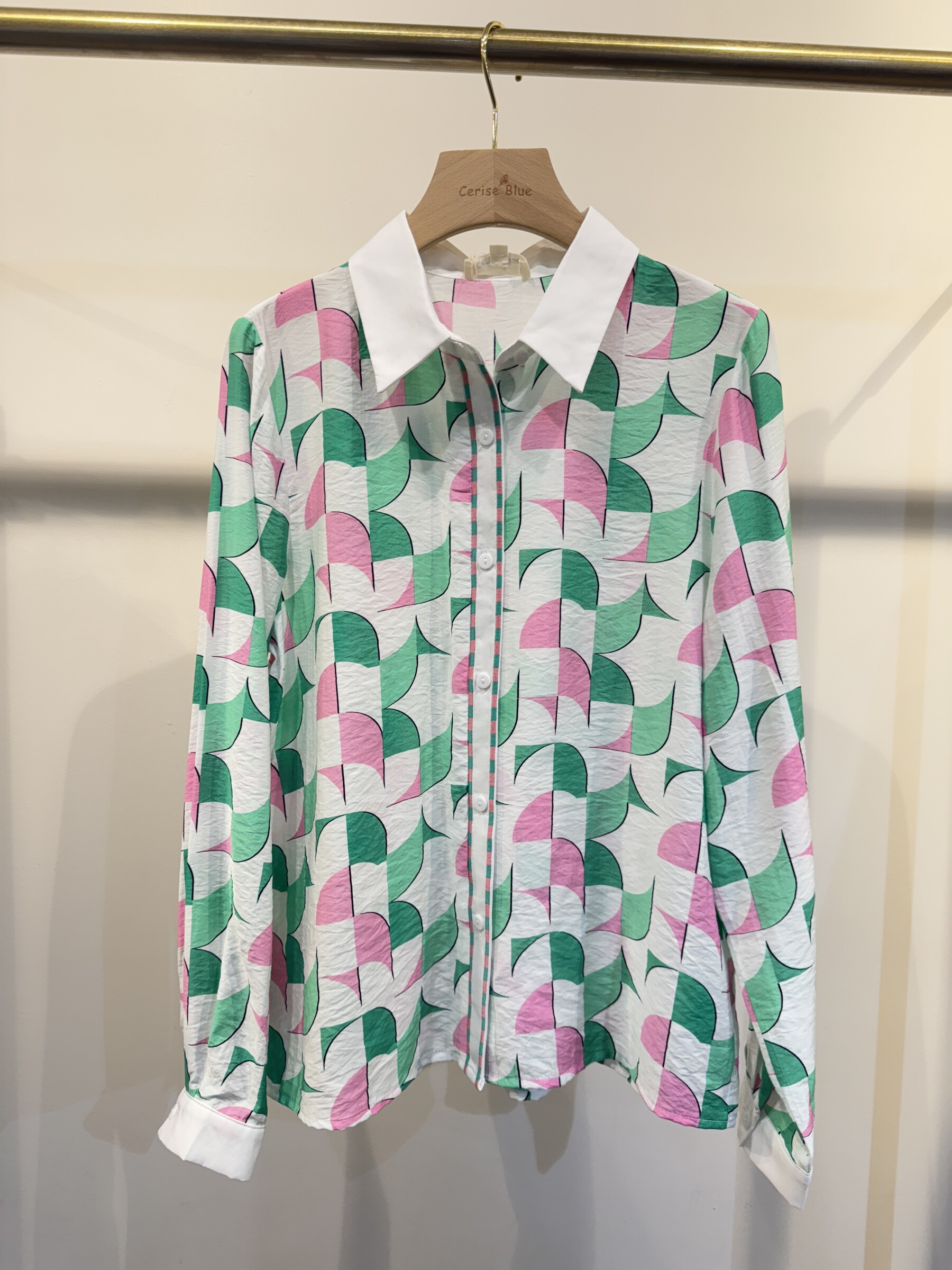 Wholesaler Cerise Blue - Printed shirt
