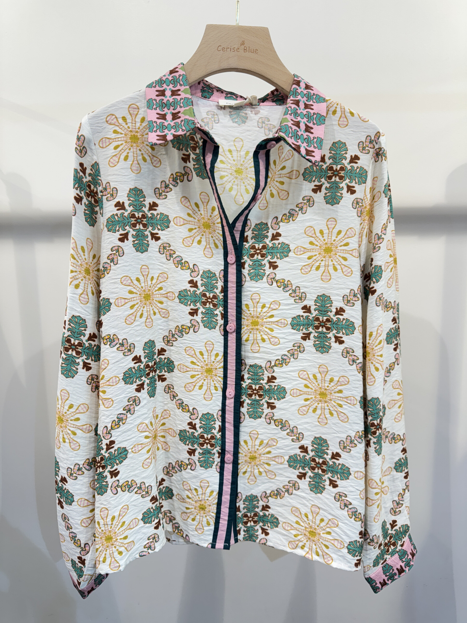 Wholesaler Cerise Blue - Printed shirt
