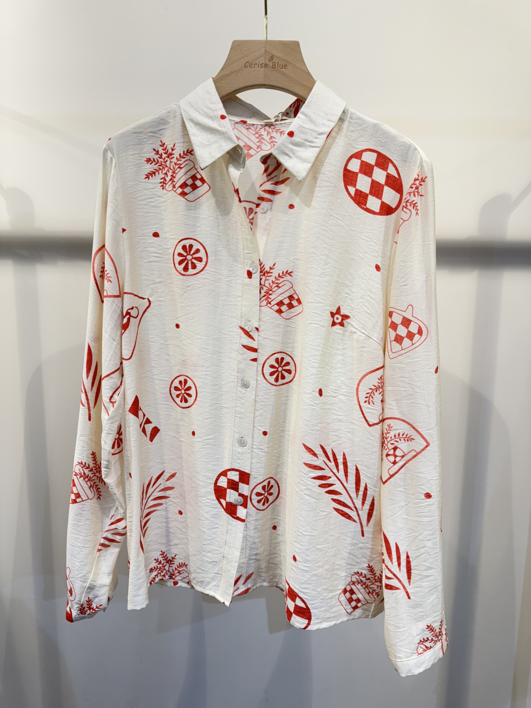 Wholesaler Cerise Blue - Printed shirt