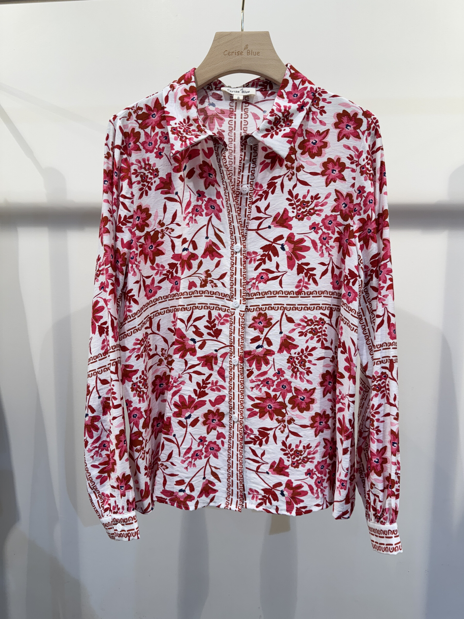 Wholesaler Cerise Blue - Printed shirt