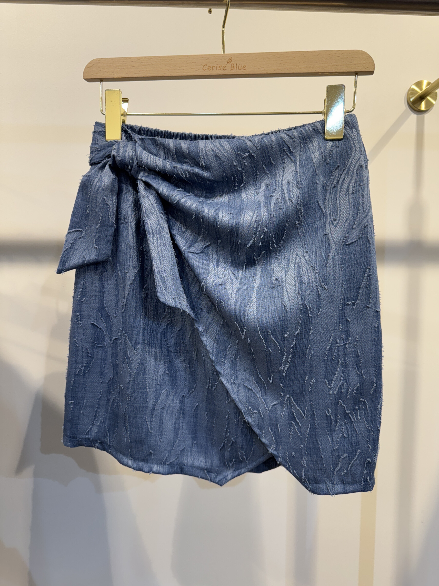 Wholesaler Cerise Blue - Skirt to tie on the side