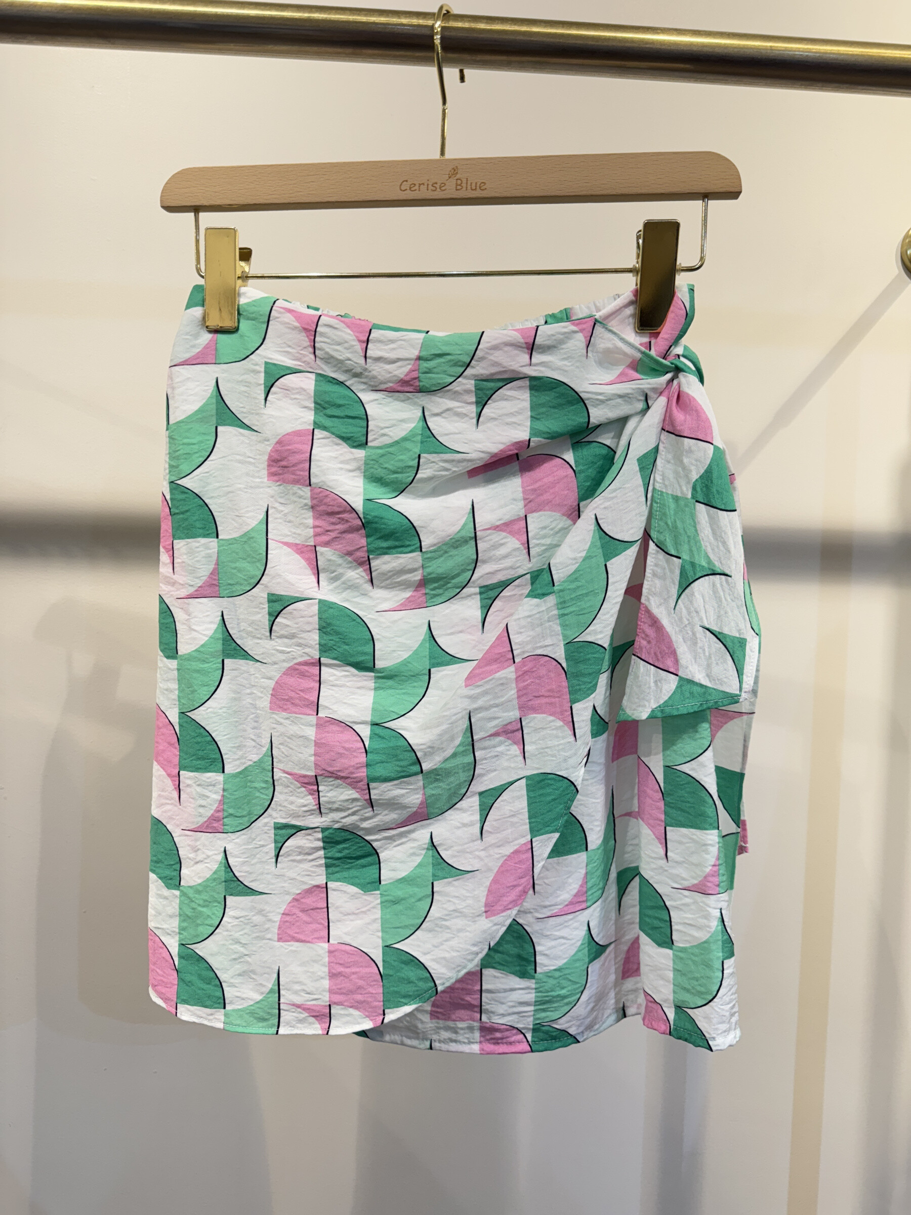 Wholesaler Cerise Blue - Printed skirt