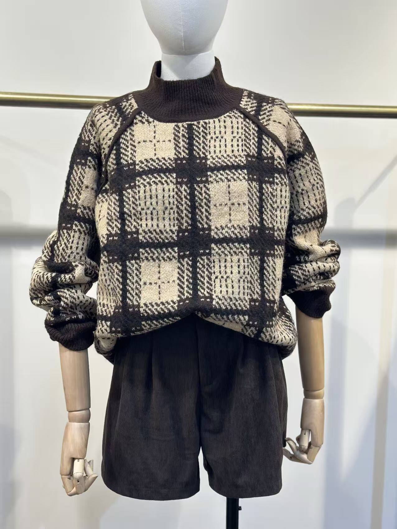 Pull doux et extensible pour femme, 50% polyamide et 30% viscose, parfait pour l'automne, fabriqué en Chine.