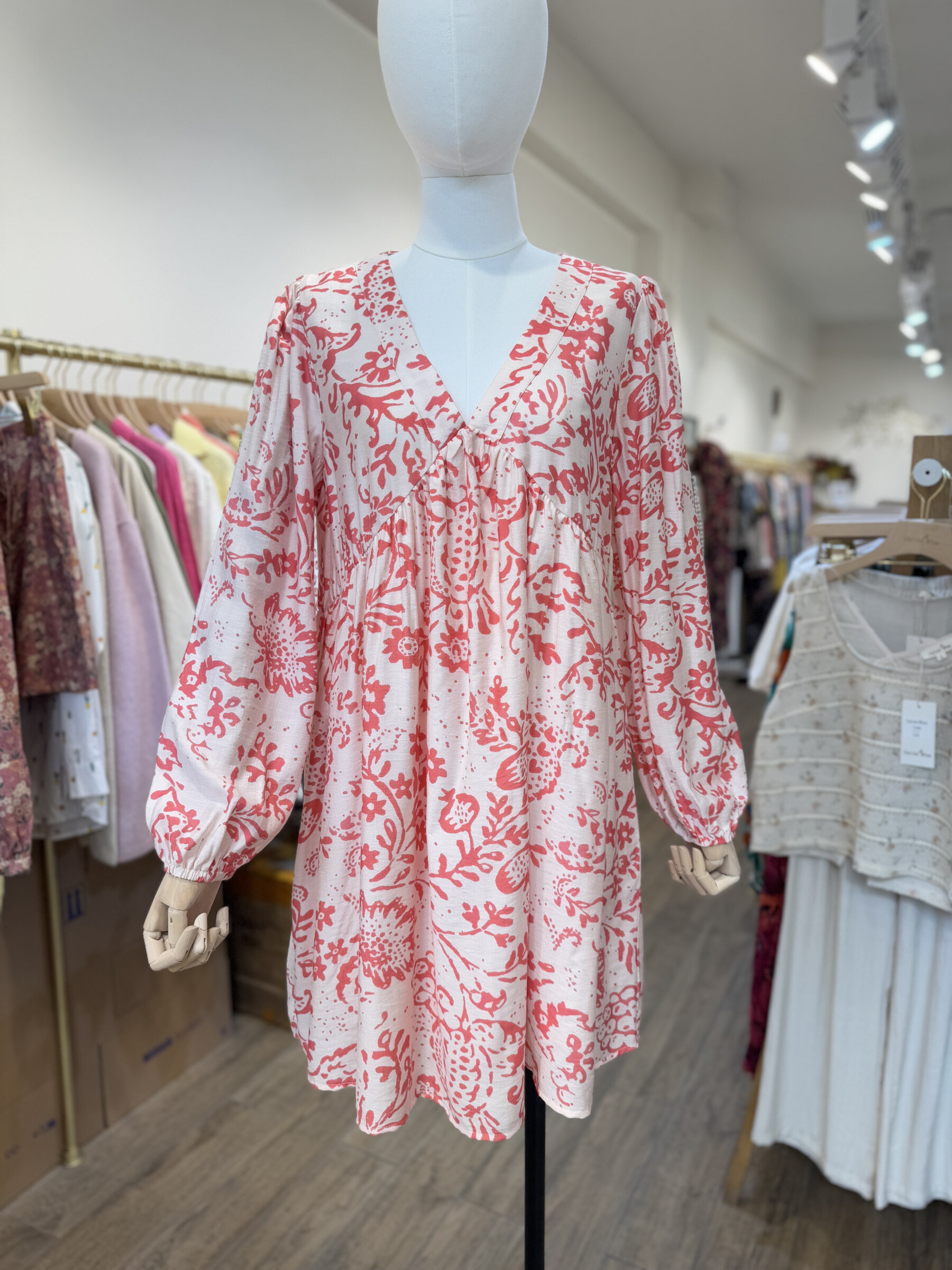 Wholesaler Cerise Blue - Printed dress
