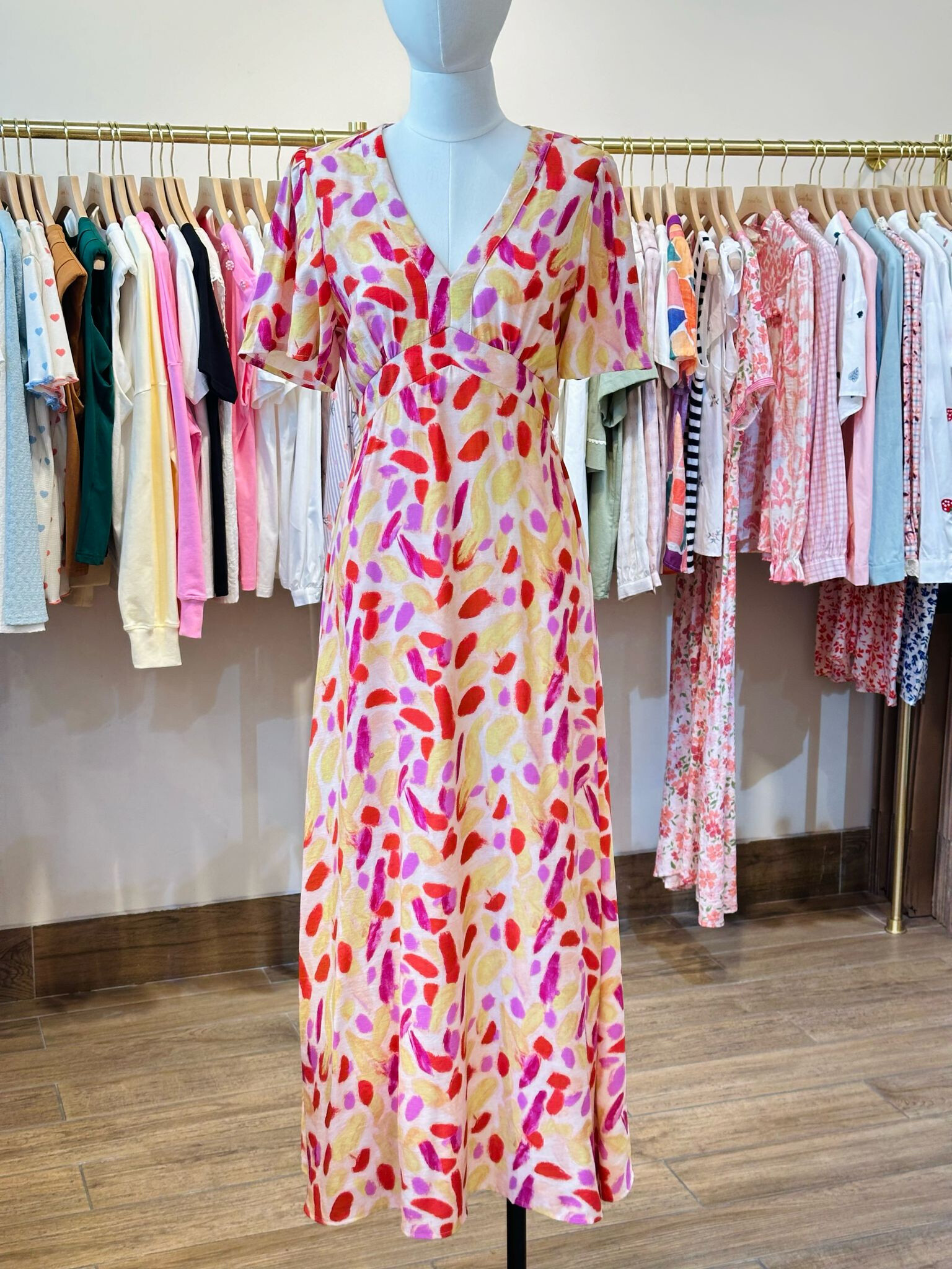 Long Printed Viscose dress