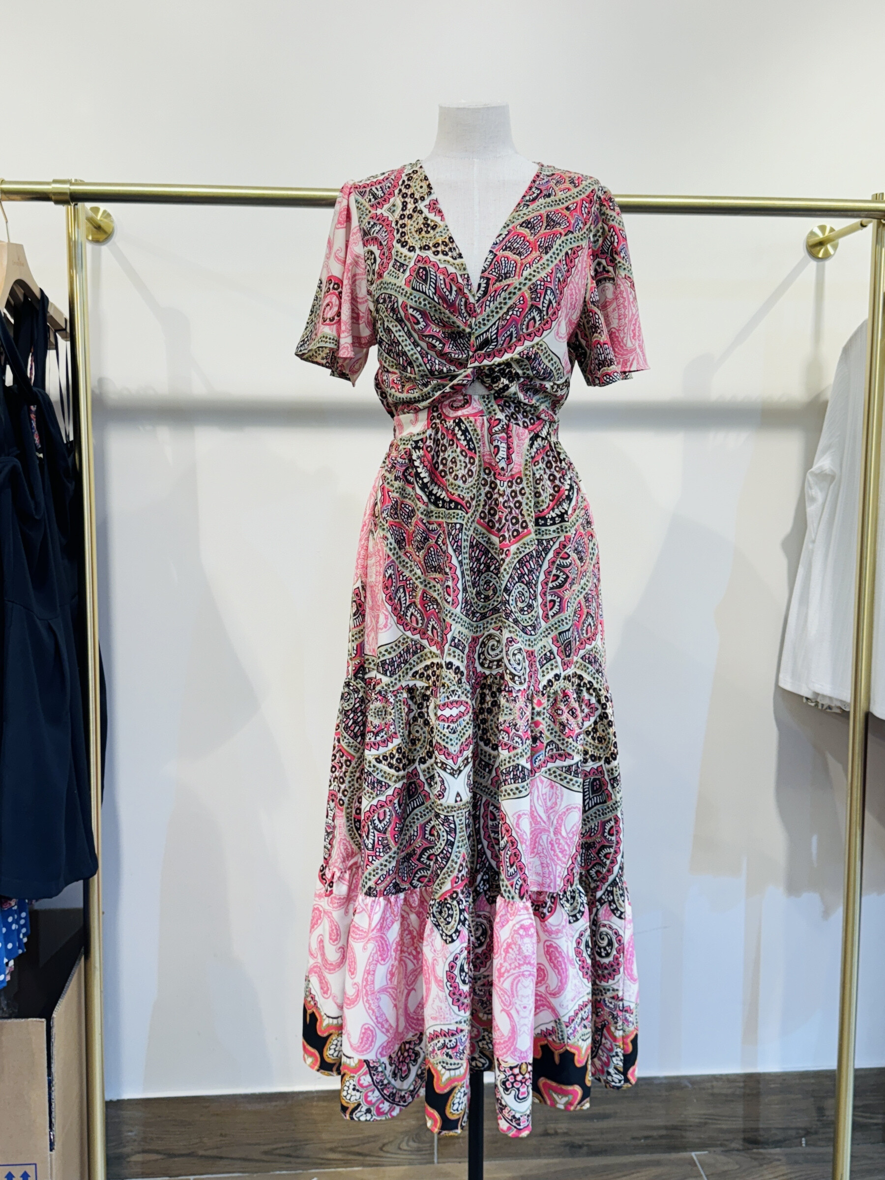 Wholesaler Cerise Blue - Printing dress
