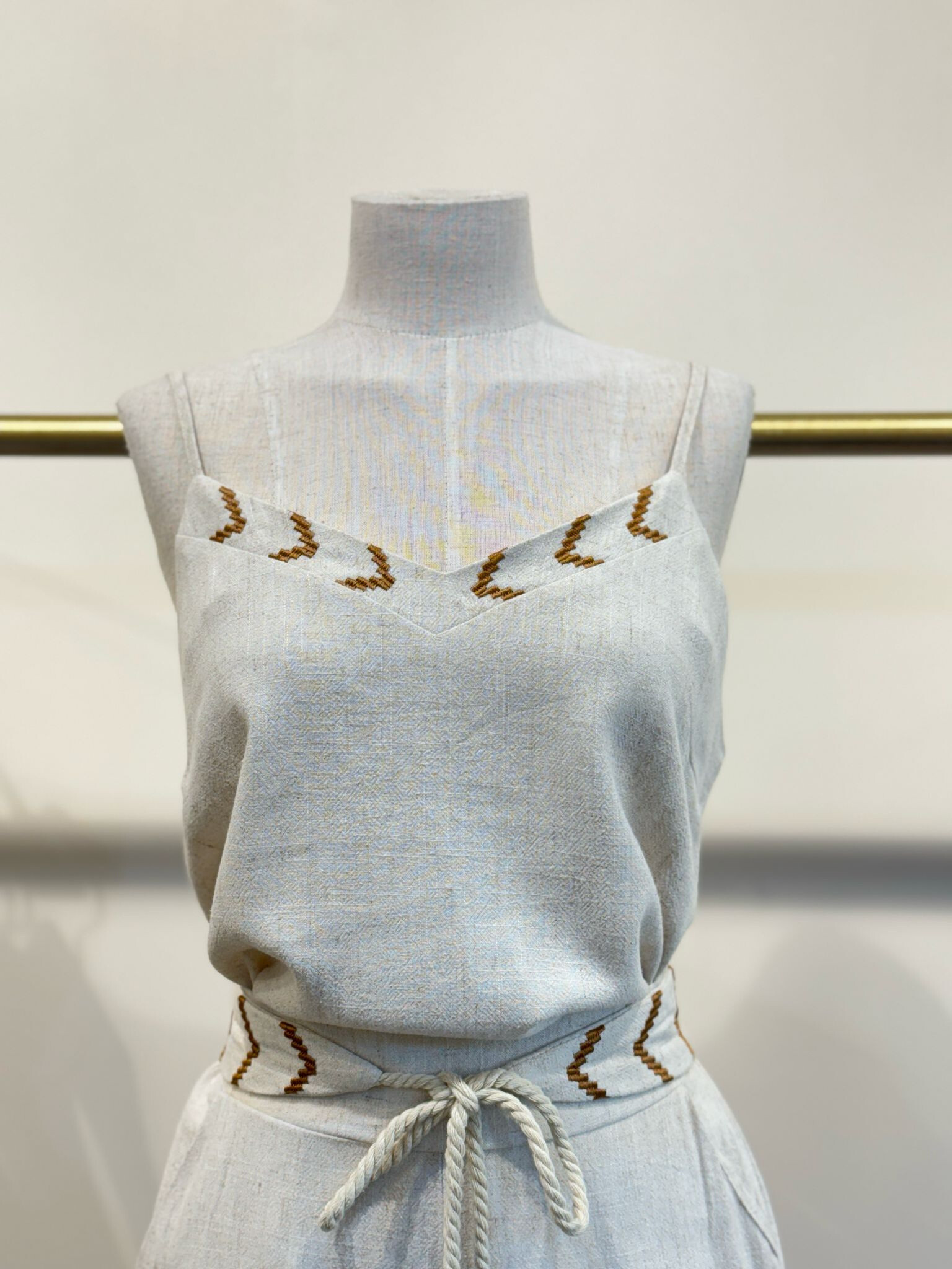 Top embroidery