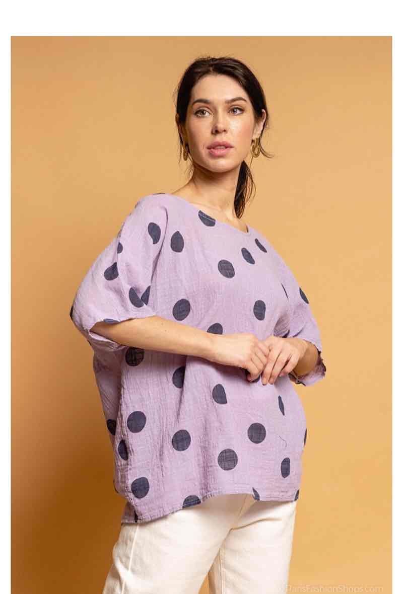 Grossiste Chana Mod - Blouse à pois