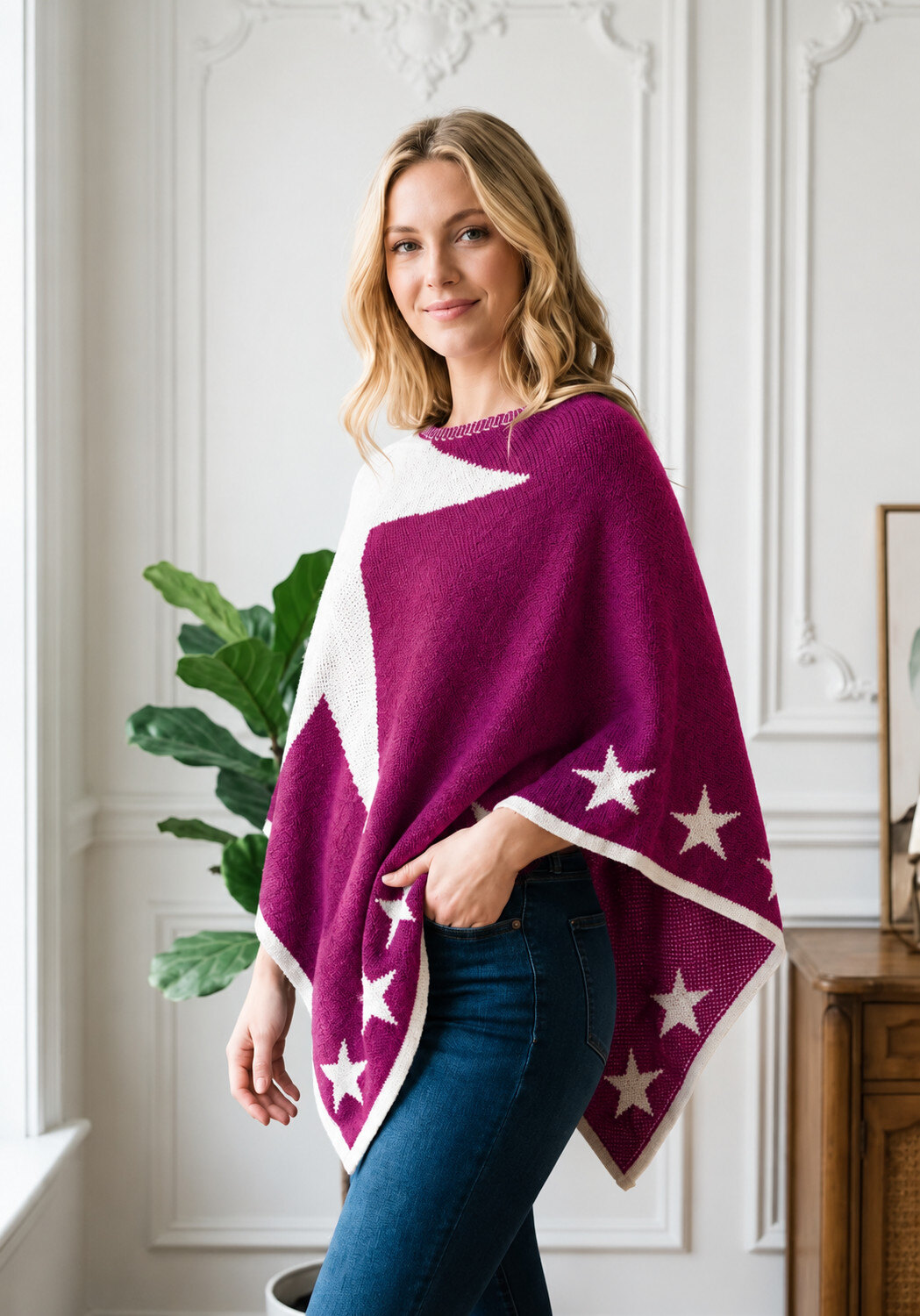 Mayorista Chana Mod - Poncho ESTRELLA