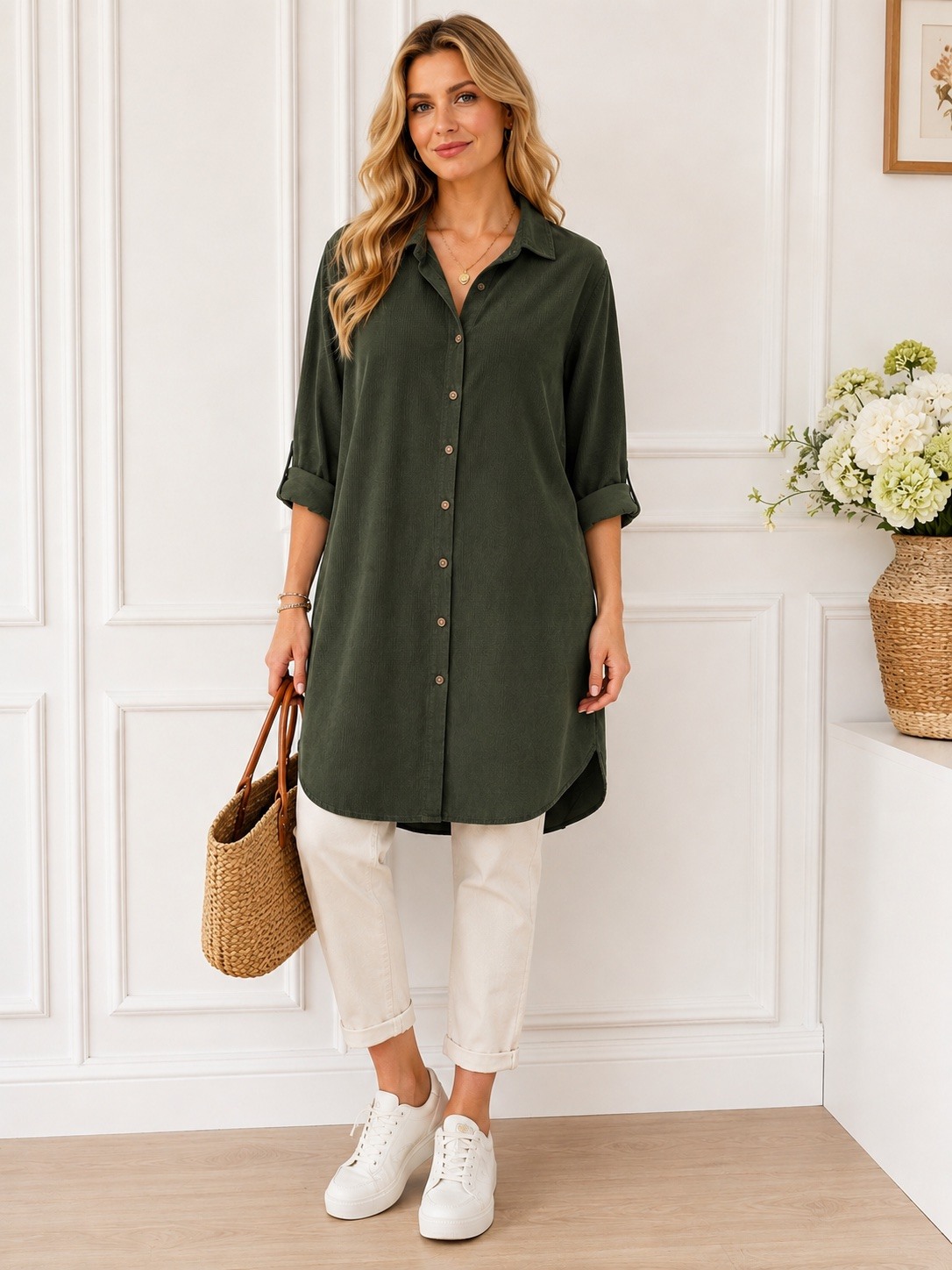 Grossista Chana Mod - CAMICIA IN VELLUTO A COSTE UNITA LUNGHEZZA 100CM TORACE 58CM