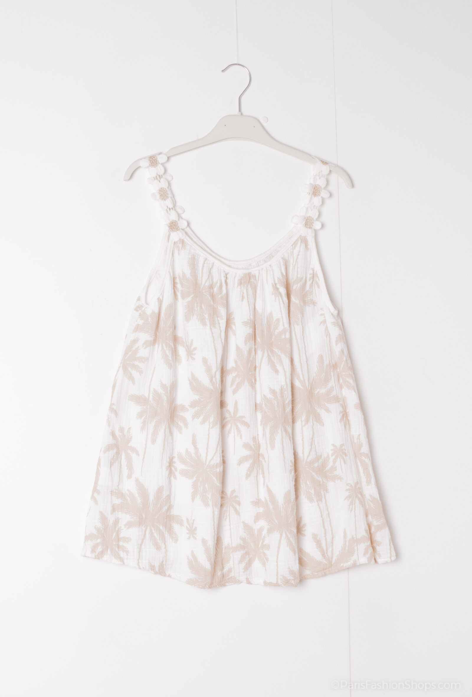 Grossiste Chana Mod - Débardeur fleuri en coton