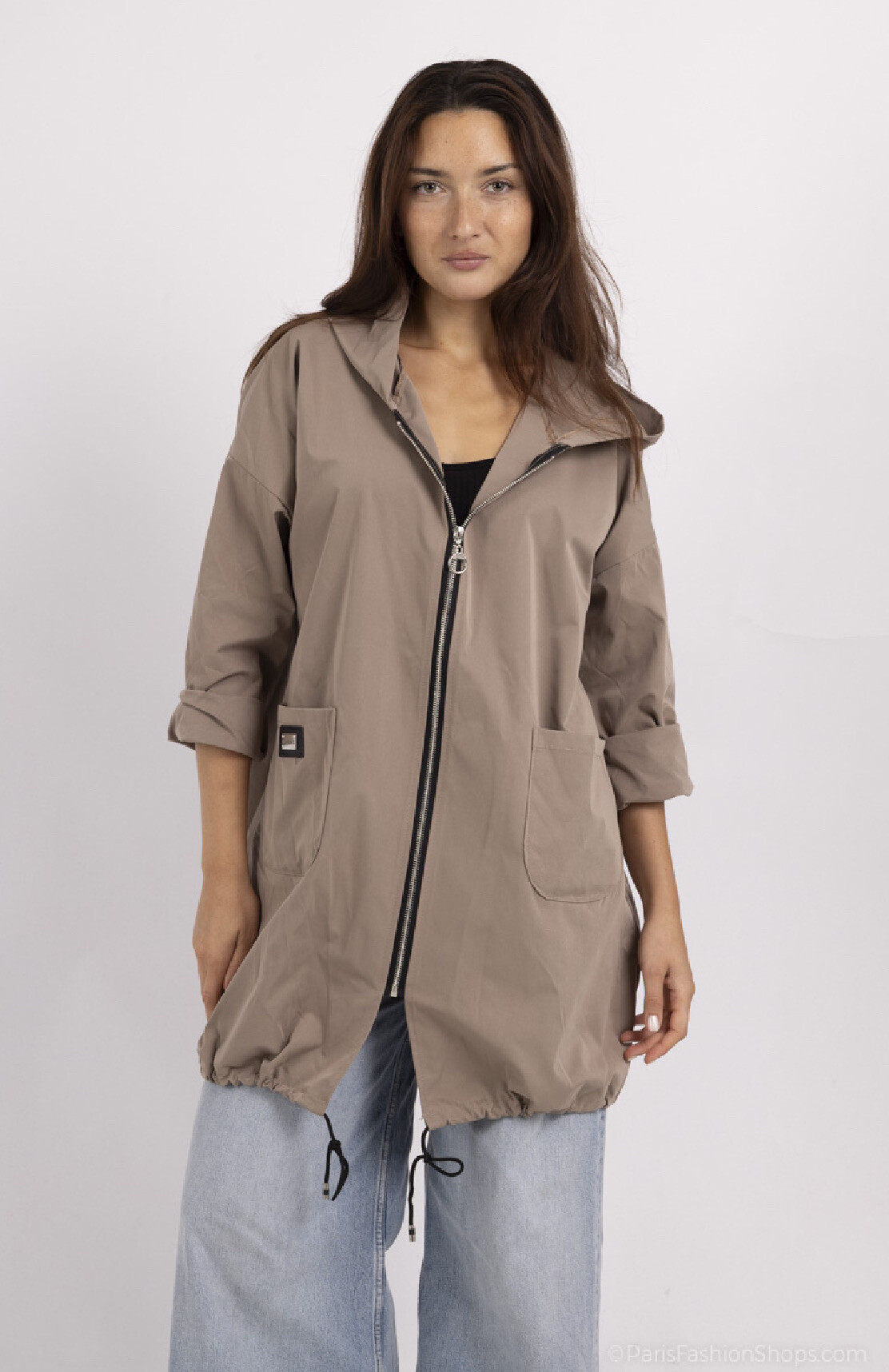 Wholesaler Chana Mod - Long jacket with a zip