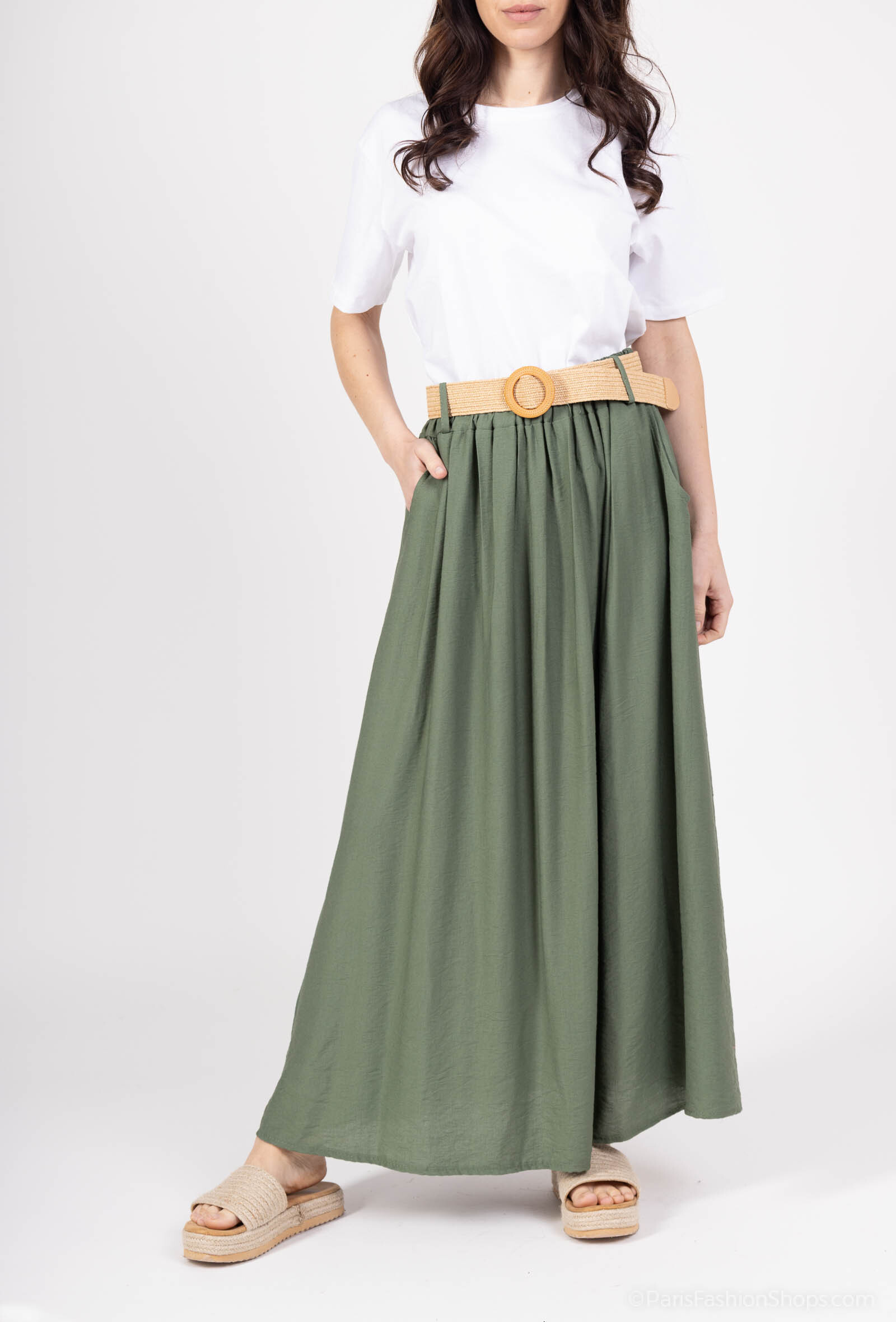 Wholesaler Chana Mod - United skirt with a belt