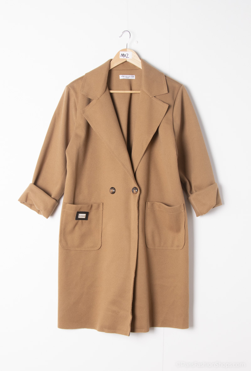 Grossiste Chana Mod - Manteau avec 2 poches  à l'avant