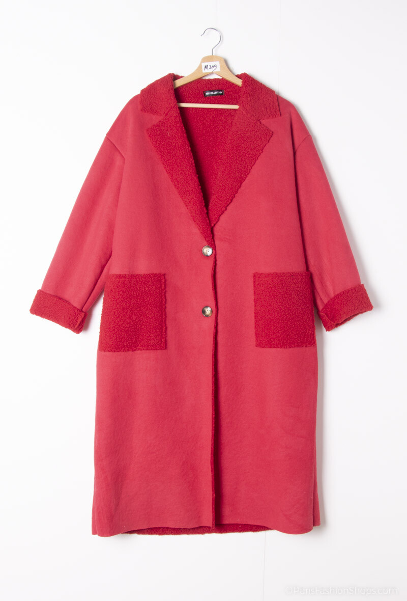 Wholesaler Chana Mod - Long coat with 2 front pockets