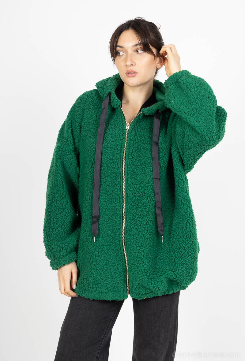 Wholesaler Chana Mod - Zip-up fleece vest with hood