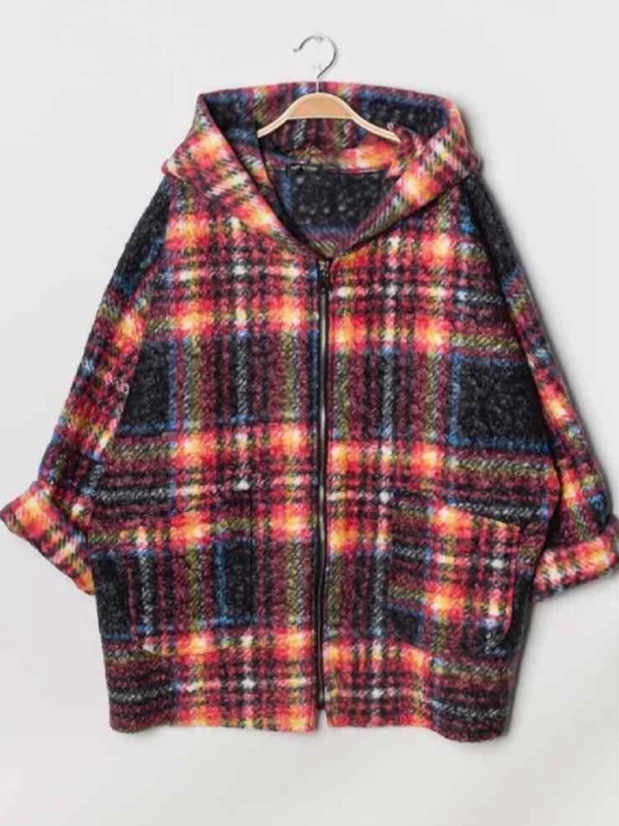 Grossiste Chana Mod - MANTEAU À CARREAUX