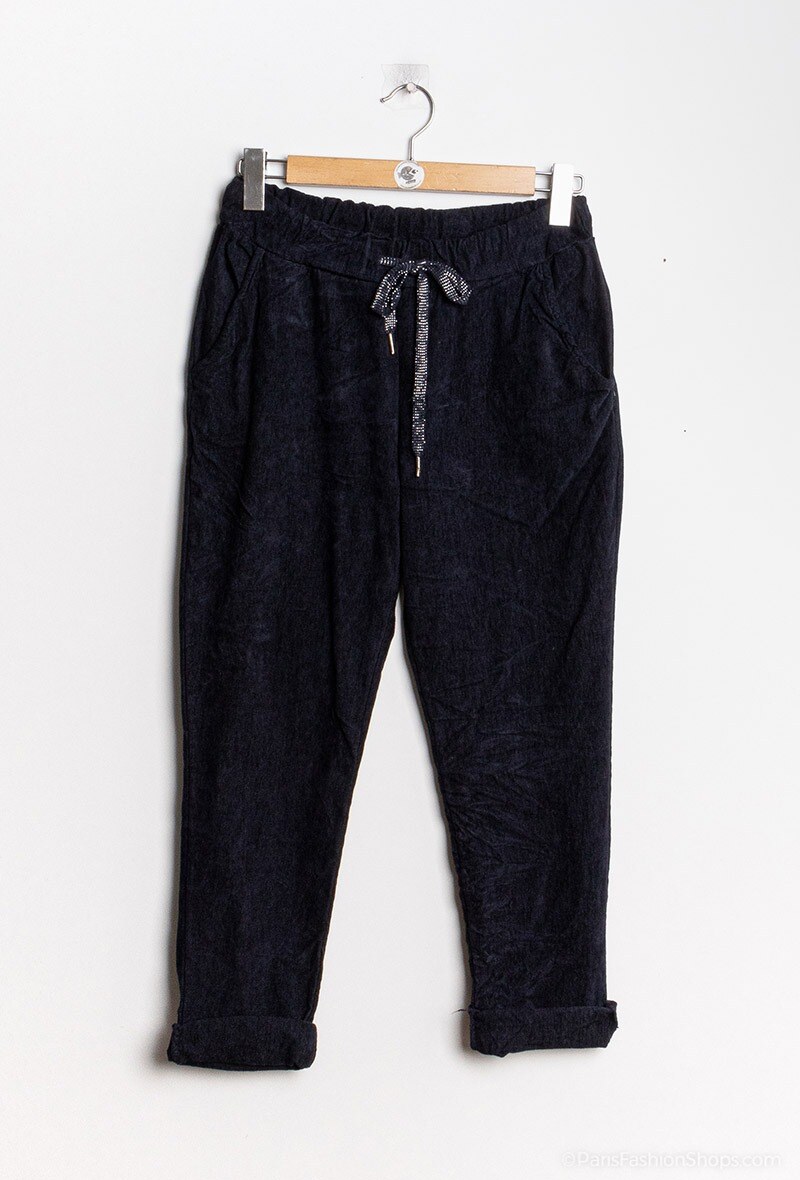 Grossiste Chana Mod - Pantalon en velours côtelé