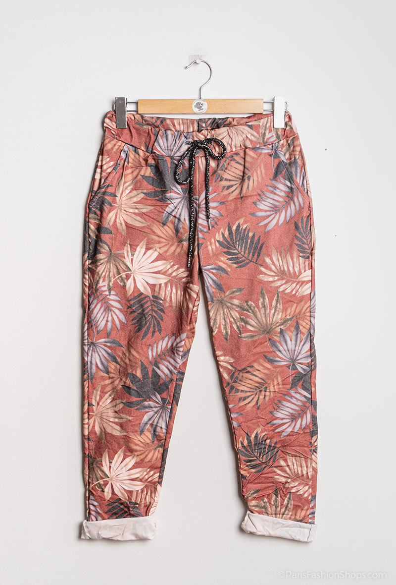 Grossiste Chana Mod - Pantalon stretch imprimé