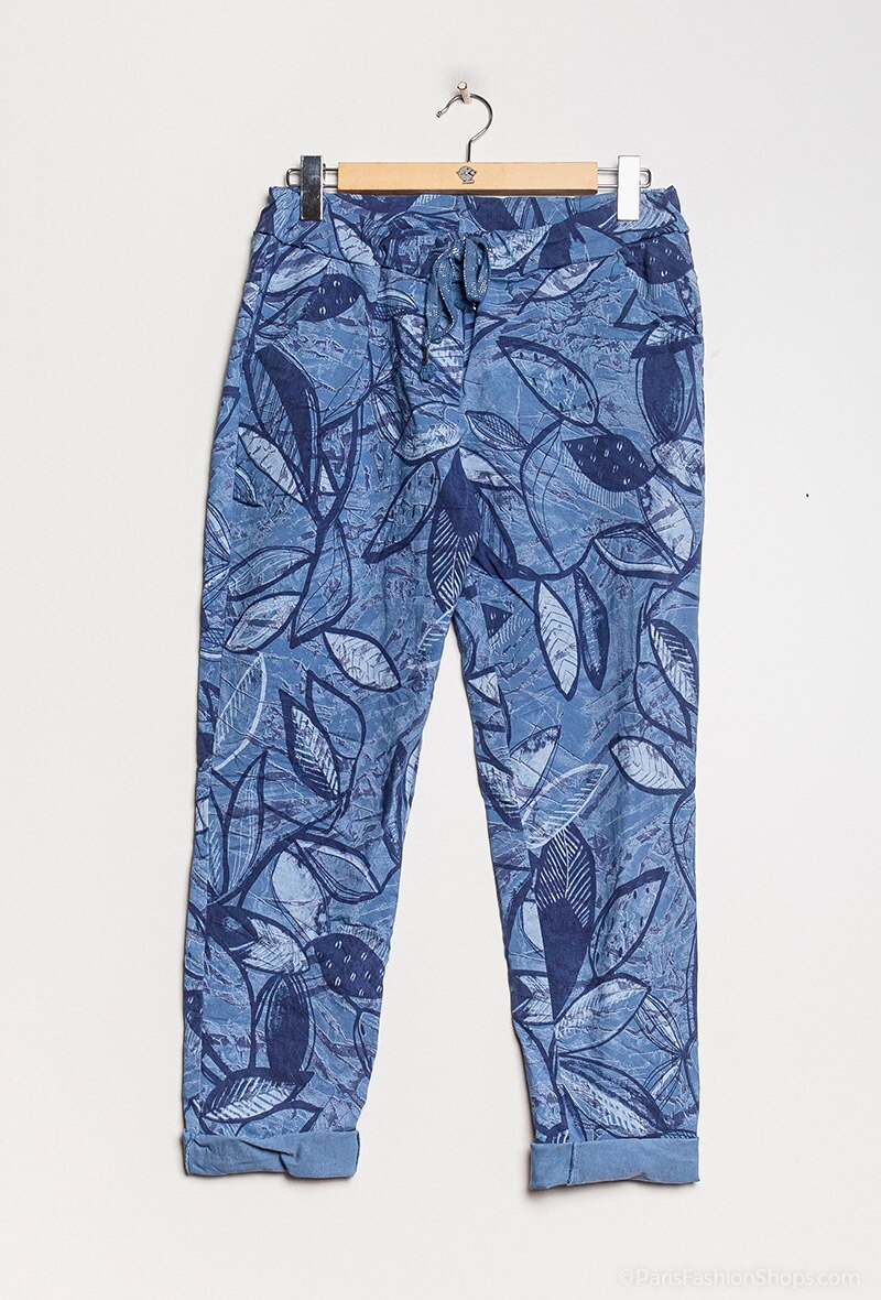 Grossista Chana Mod - Pantaloni stampati elasticizzati