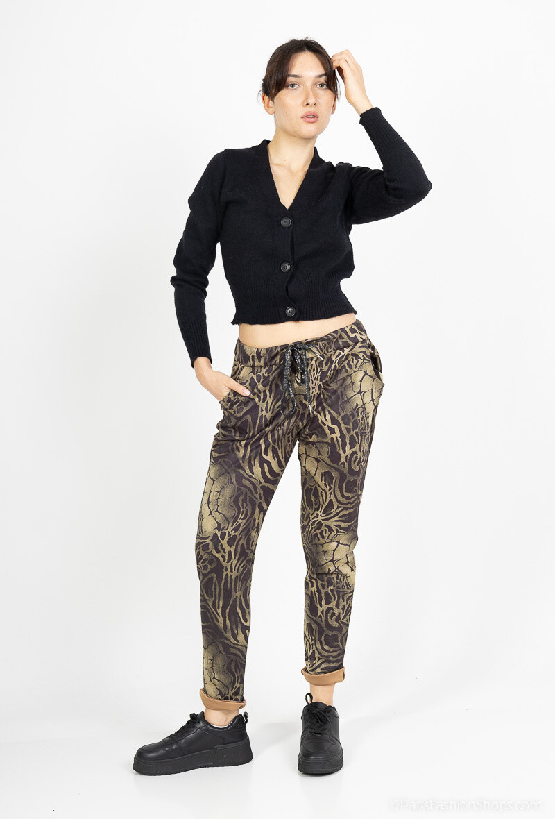 Wholesaler Chana Mod - Printed suede pants