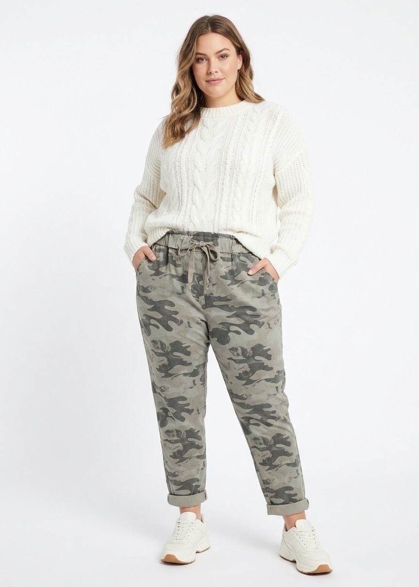 Grossista Chana Mod - PANTALONI MIMETICI TAGLIA GRANDE LUNGHEZZA 102CM CIRCONFERENZA FIANCHI 56CM