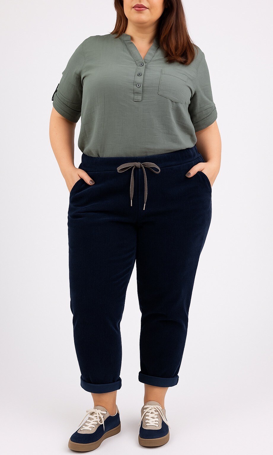 Grossiste Chana Mod - PANTALON EN VELOURS CÔTELÉ HANCHES 54 LONGUEUR 100CM